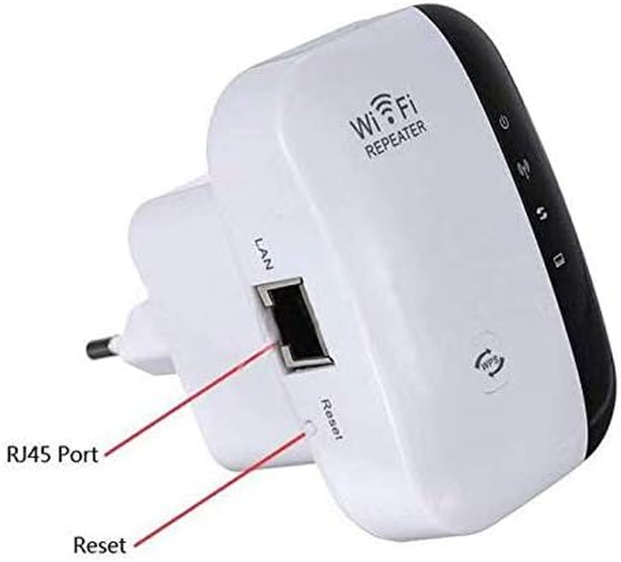 Wide Range Wifi Repeater, Amazer-T Wifi Range Extender | up to 300Mbps |Repeater, Wifi Signal Booster, Access Point | Easy Set-Up | 2.4G Network with Integrated Antennas LAN Port & Compact Designed Internet Booster image number 5