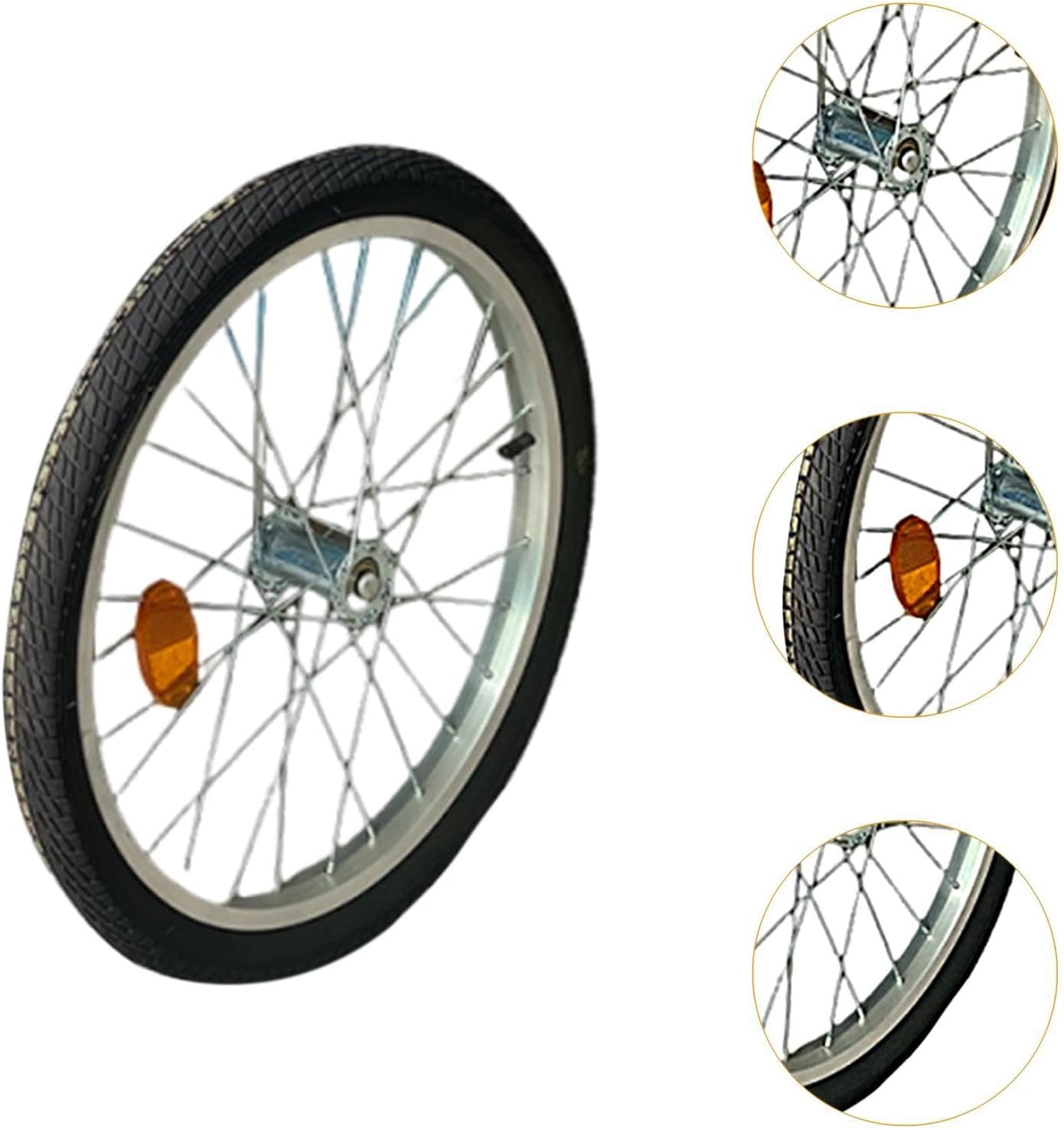 Generic Bicycle Trailer Wheel Roarder Heavy Easy Interchangeable Portable Stable Sports Bike Bike Trailer Component, 16 Inch image number 1