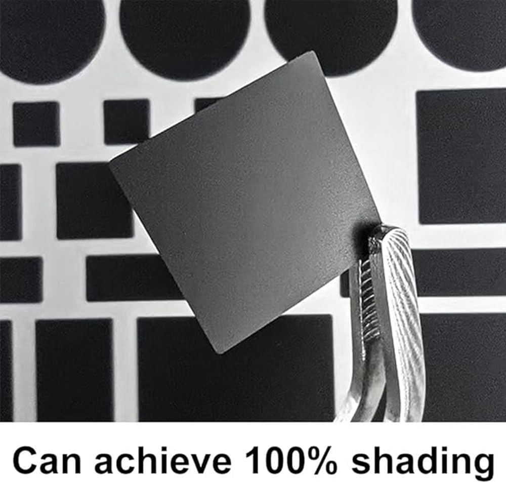 FUWIND 4 Sheets LED Light Blocking Stickers, TV LED Covers Blackout, 100% LED Light Blocking, Black and White