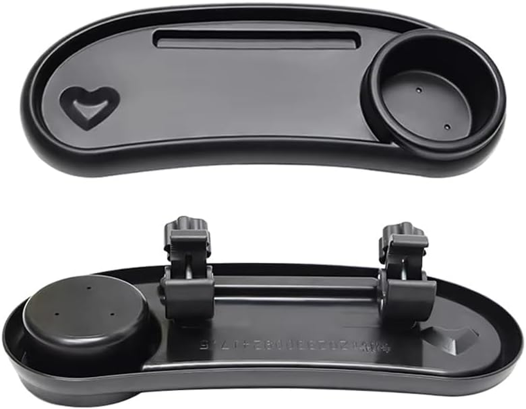 3 in 1 Universal Stroller Snack Tray, Stroller Cup Holder with Phone Holder, Stroller Snack Tray Attachment, Clip on Baby Stroller Accessories for Joggers, Umbrella & Wagons image number 5