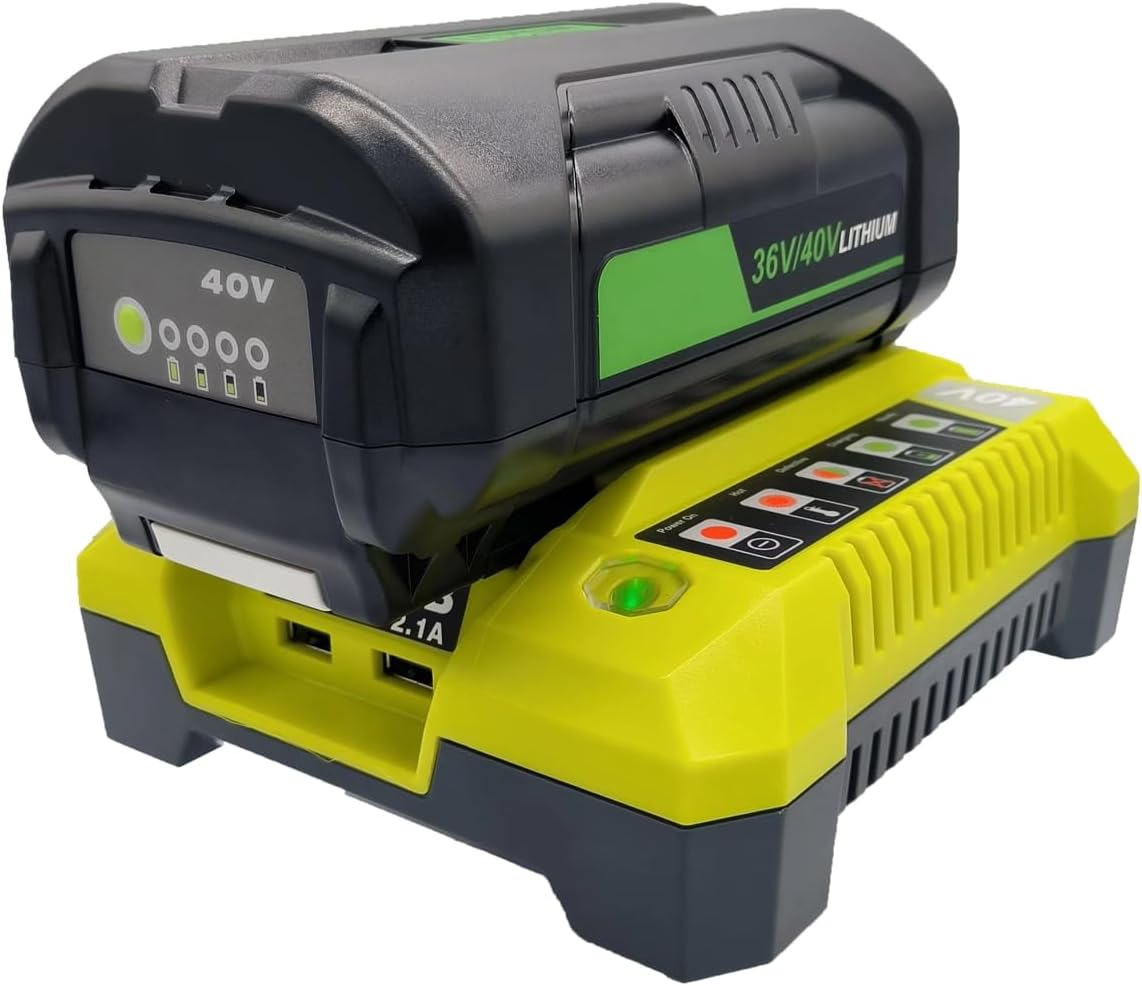 For Ryobi 36V 4.0Ah Battery & Charger BPL3626D BPL3640D BPL3640D2 BCL3620 BPL3650