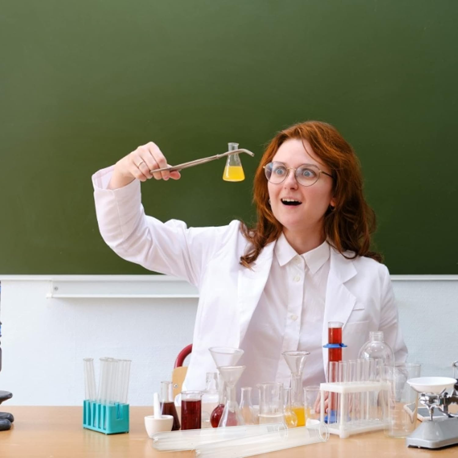 Baluue Azotometer Digestive Tube 42X300Mm Laboratory Glass Protein Digestion Tube Boiling Function Suitable for Nitrogen Analysis and Laboratory Use image number 5