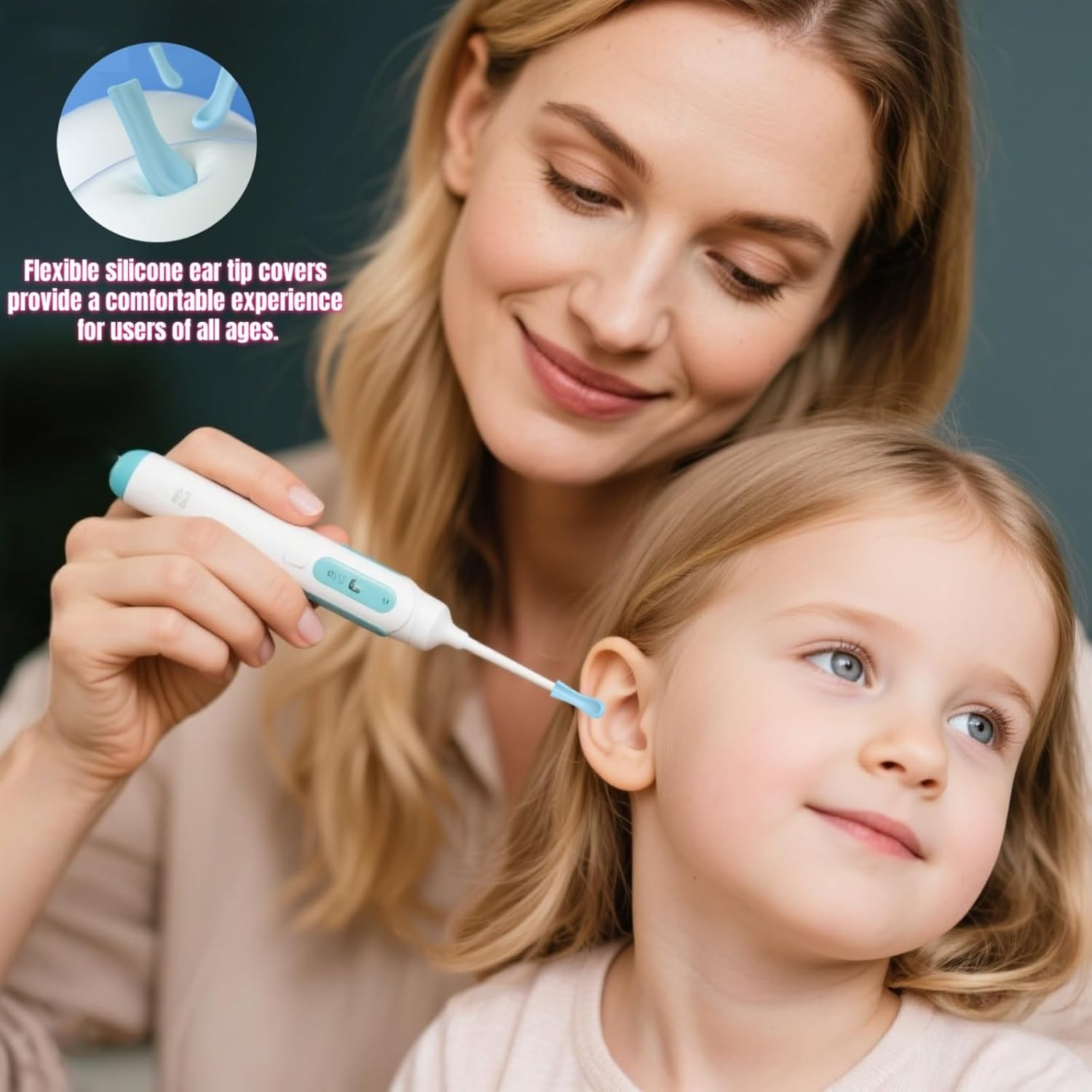 Ear Wax Removal Replacement Tips for Ear Camera, 50Pcs Soft Silicone Ear Spoon Accessories for Visual Otoscope Kit &ndash; Safe & Comfortable Ear Cleaning Tools for Adults & Teens (Wet/Dry Ear Care) image number 6