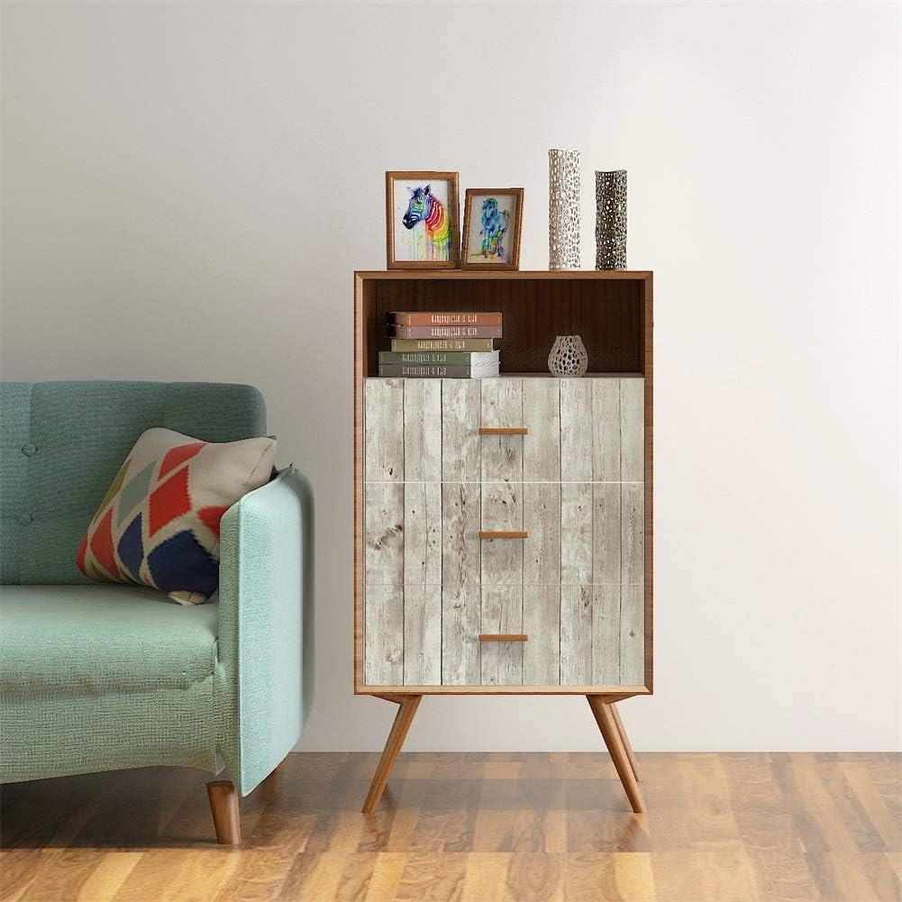 JLHOUSE AU11497 Peel and Stick Wood Wallpaper Vinyl Stickers Removable Easy to Clean1.48Ft * 9.84Ft /Roll image number 5