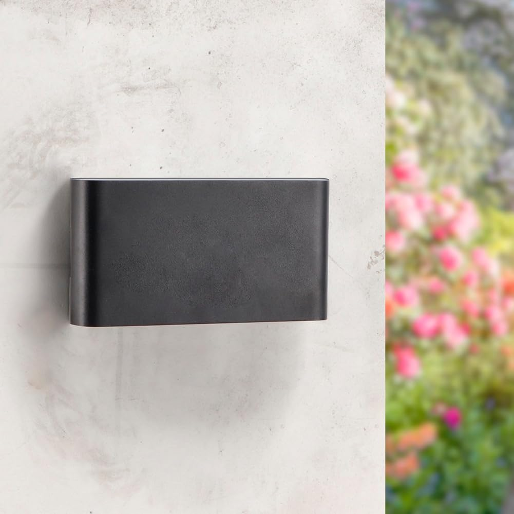 M Ledme LED Wall Light 10W Warm Light 3000K Waterproof IP54 Modern Design for Garden, Patio, Entryway and Patio image number 2