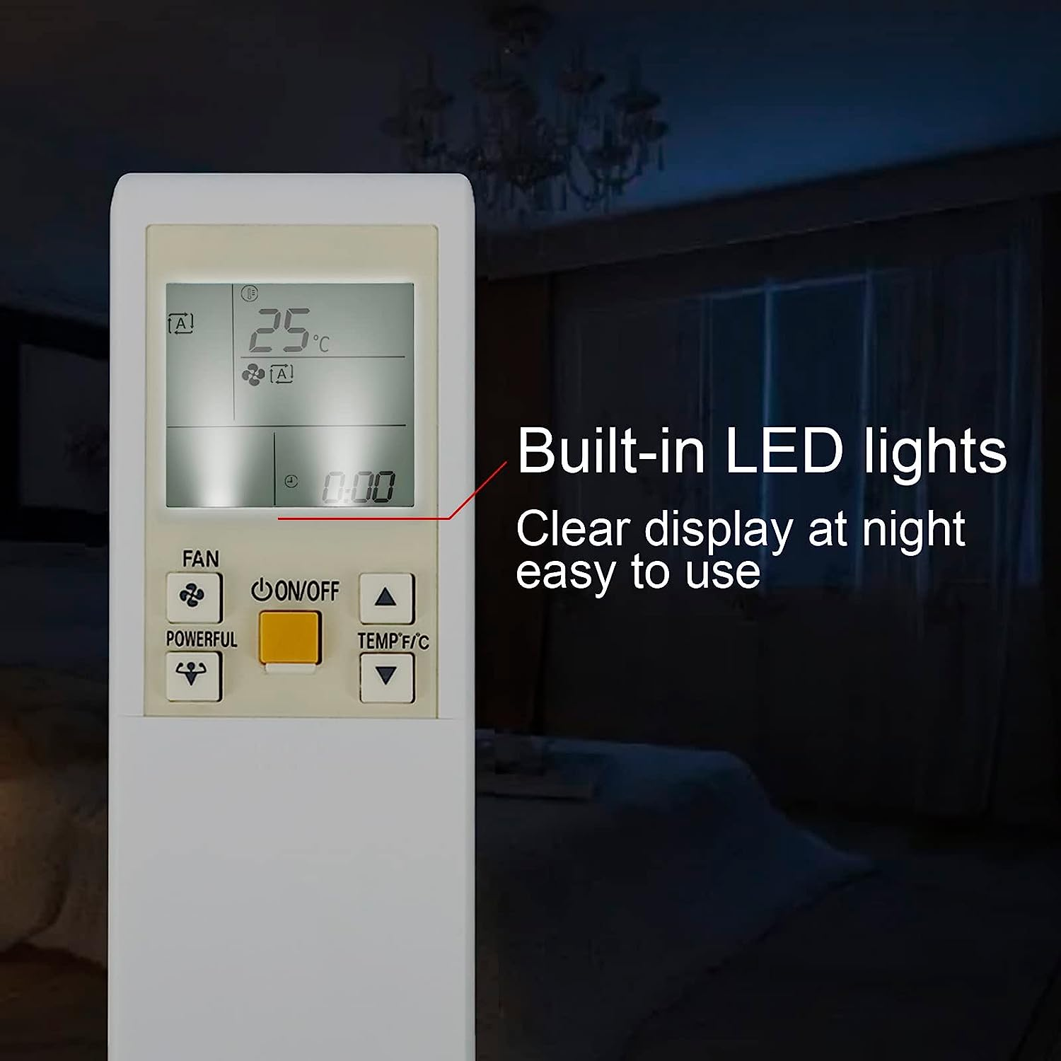 Universal Air Conditioner Remote Control Compatible with Daikin ARC452A10 ARC452A11 ARC452A13 ARC452A14 ARC452A12 KTDJ001