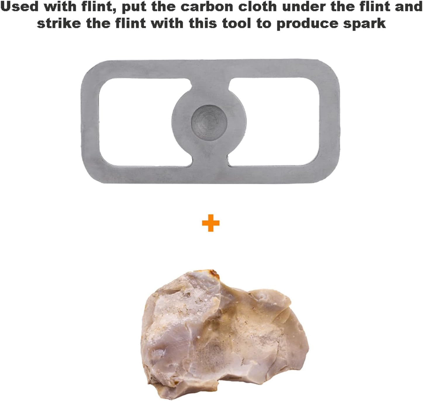 High Carbon Steel Portable Fire Starter Tool for Camping and Outdoor Survival Lightweight Striker for Hunters and Campers