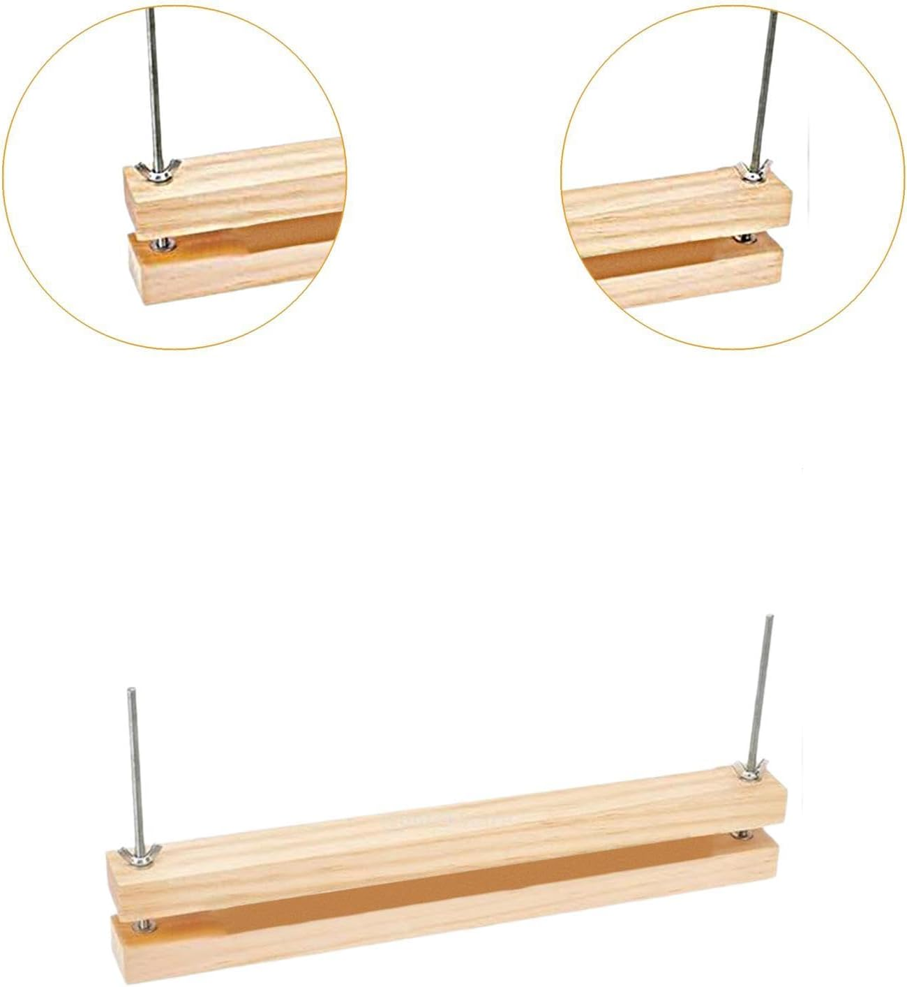 Dickly Wooden Book Press Bookbinding Supplies Book Binding Tool, Paper Press, for Home DIY Bookbinding image number 2