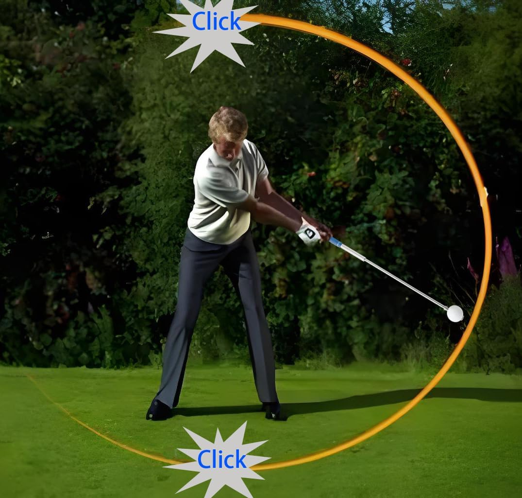 Kegolf Golf Swing Training Aid, Rhythm Click Sound Golf Swing Trainer and for Both Left-Handed and Right-Handed Warm-Up Indoor Practice, Strength, Tempo Training for Chipping Hitting, Blue image number 1