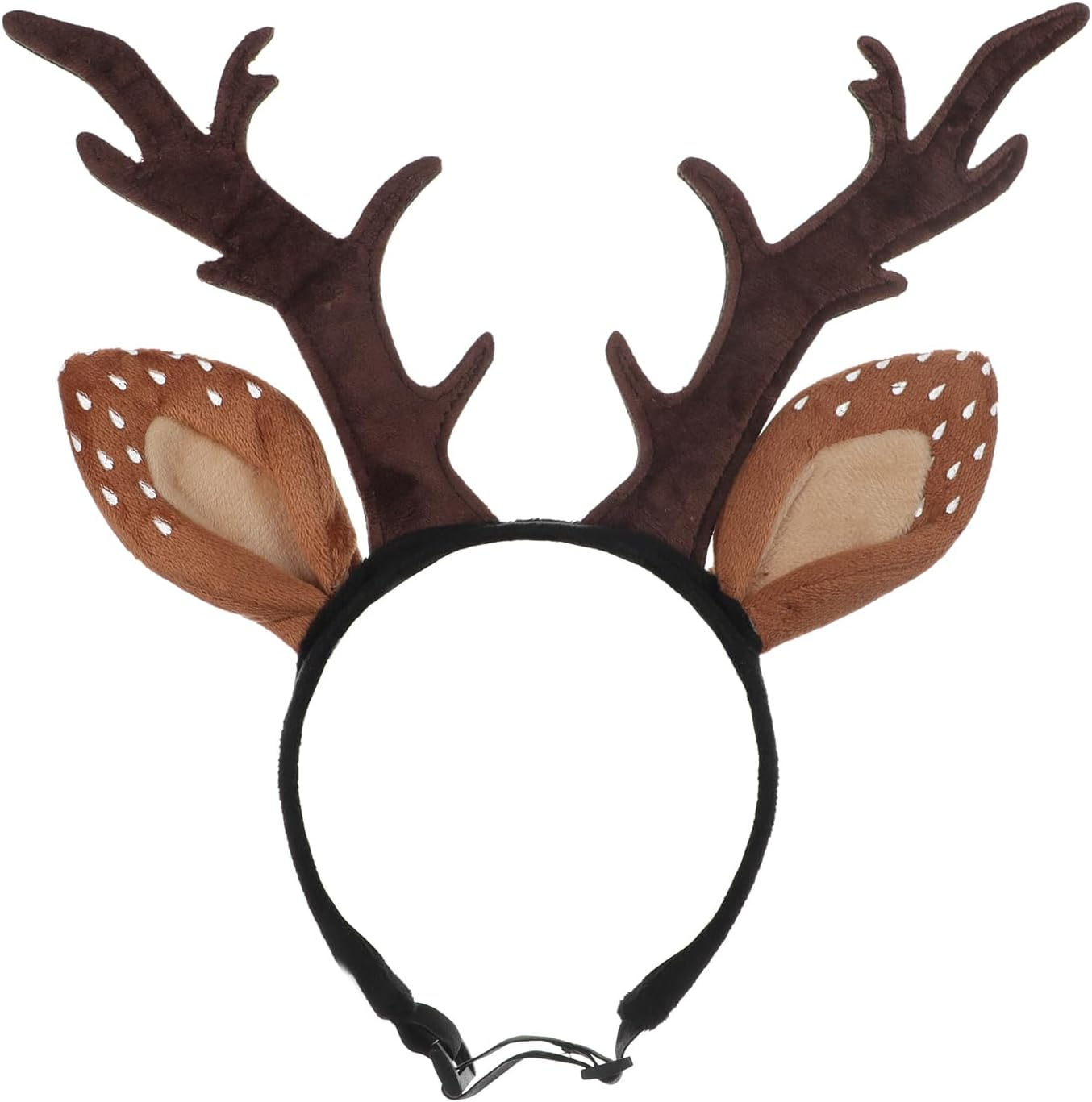 Pet Headdress Reindeer Antlers Headband Cat Dog Christmas Headband Adjustable Deer Antlers Hair Band Christmas Pet Costume for Cats, Dogs image number 2