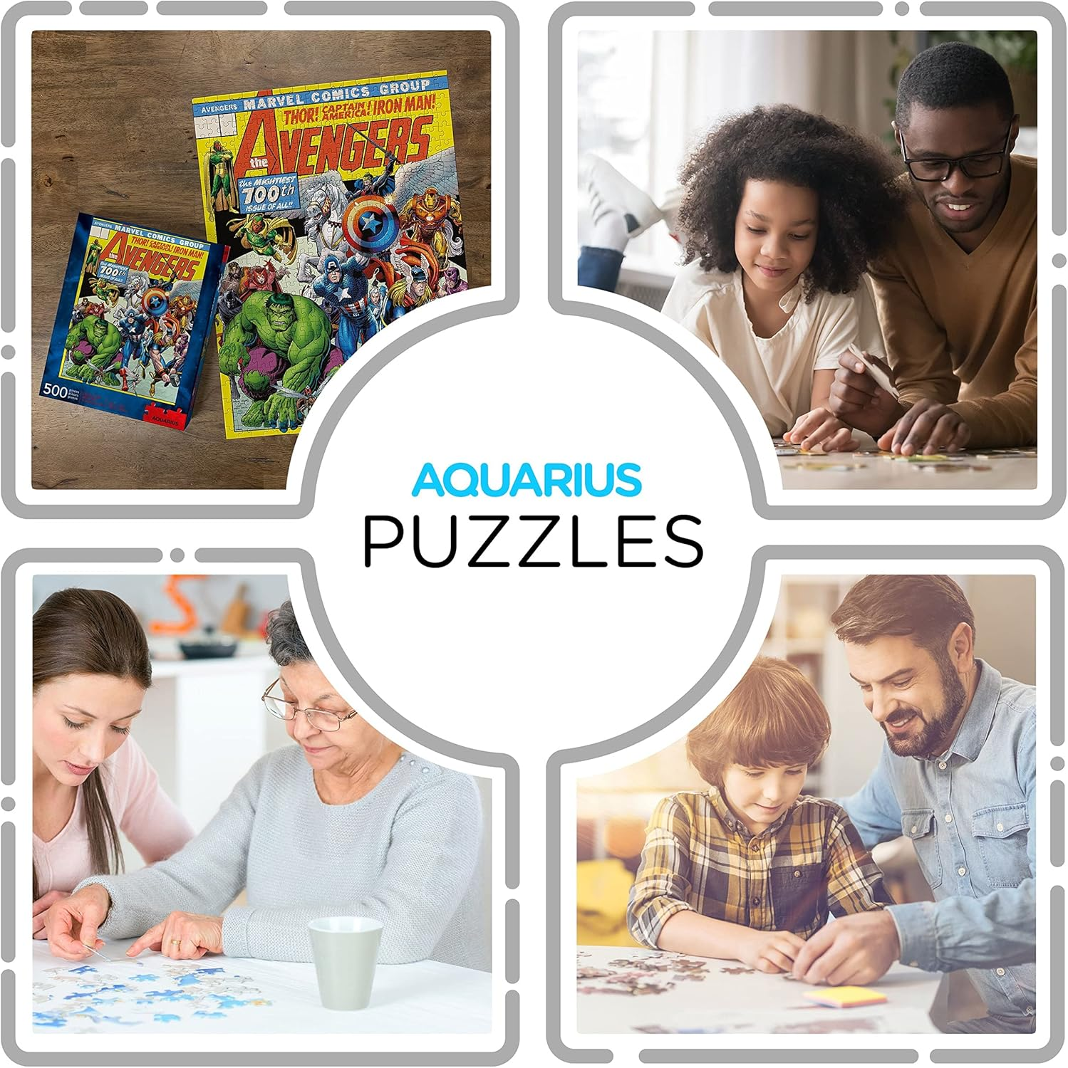 Aquarius Marvel Avengers Cover Puzzle 500-Pieces image number 3