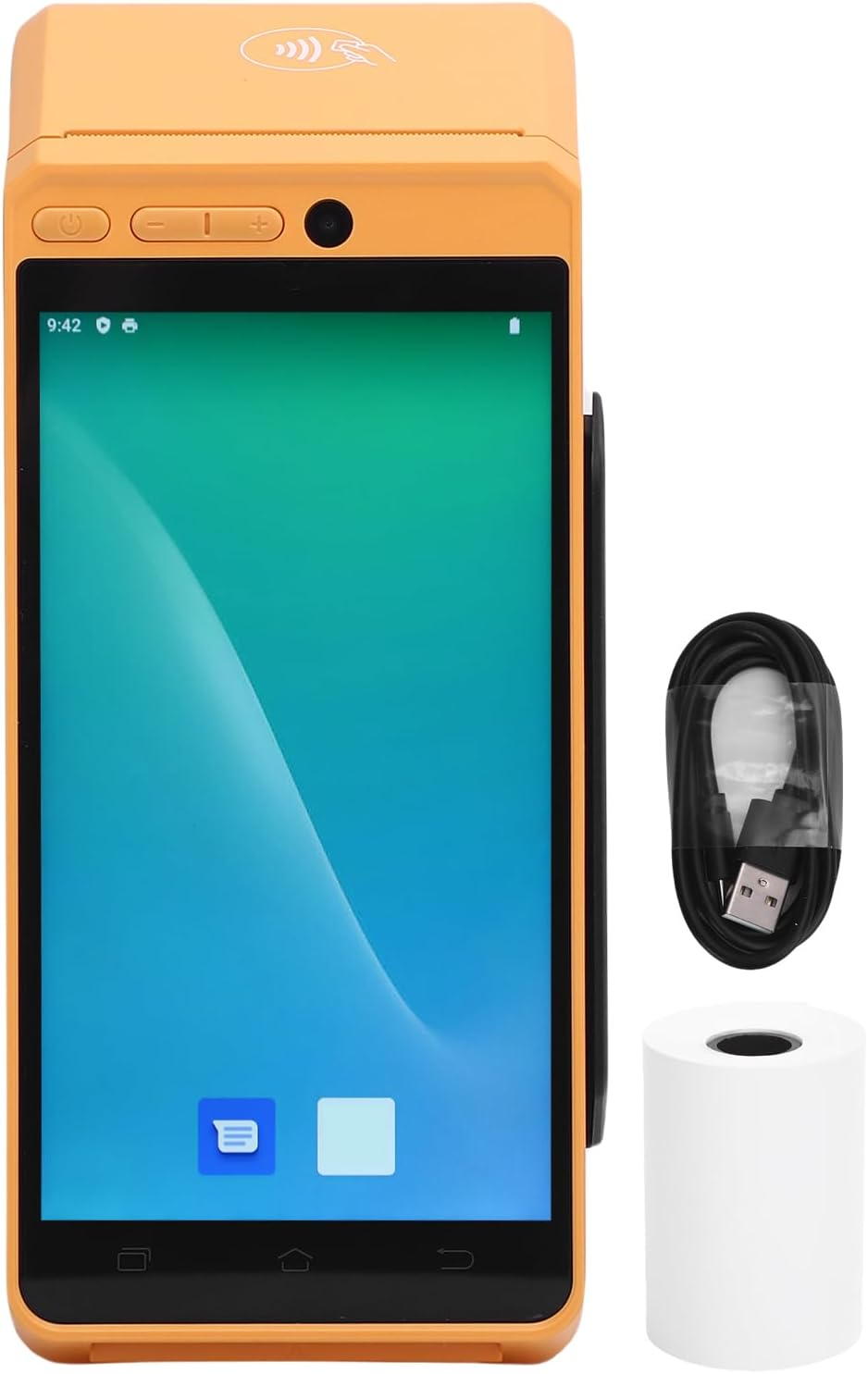 Handheld Barcode Scanner, 5.5In Touchscreen NFC Contactless Reader with 2MP/5MP Camera and 58Mm Thermal Printer, 3100Mah Battery for POS Applications image number 5