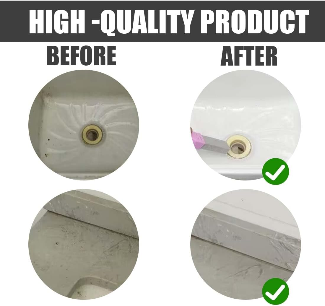 SULIUDAJI Pumice Stone Toilet Cleaner, Pack of 3 Cleaning Pumice Stone Toilet Pumice Stone Cleaning Stone with Three Handles, Pumice Stone Toilet for Toilet, Grill, Kitchen, Shower, Bathroom, Sink image number 4