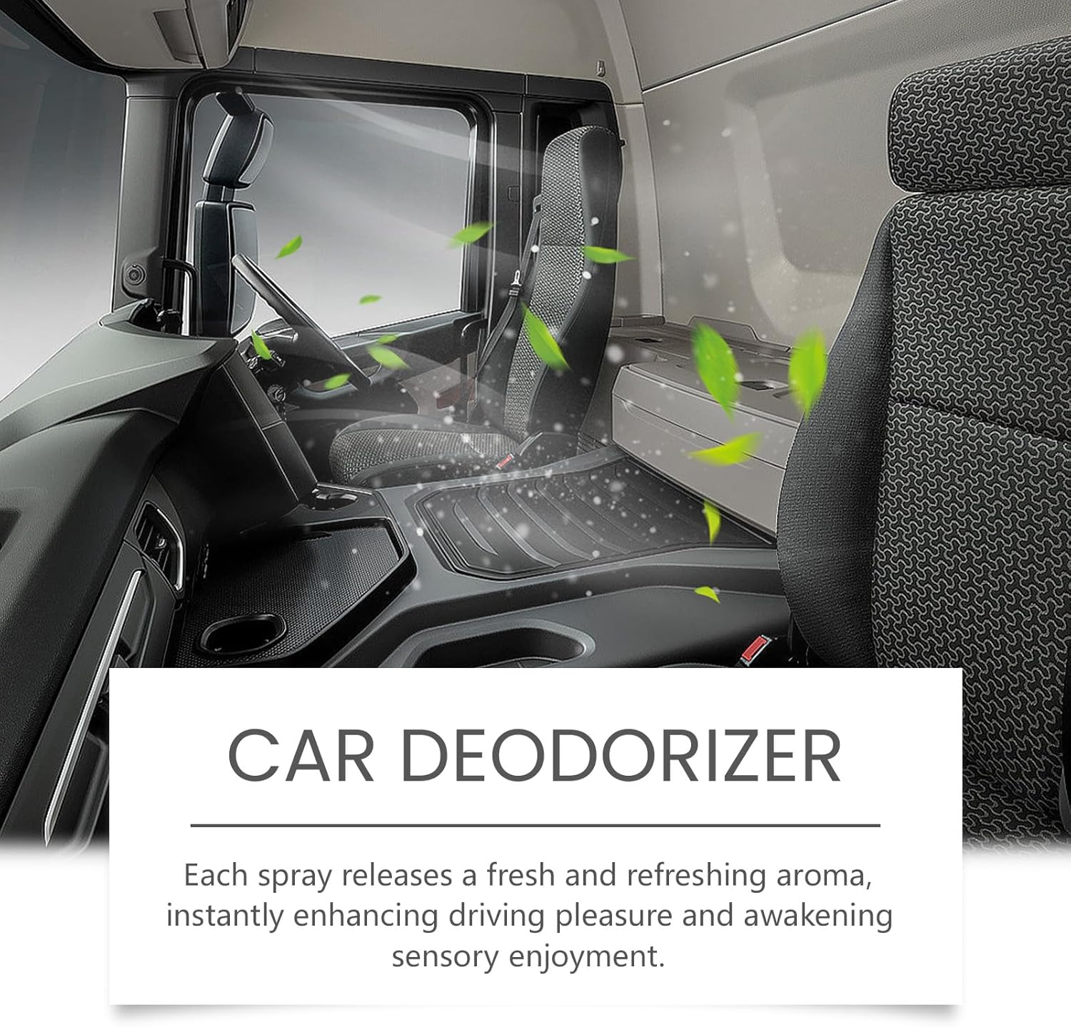 Car Deodorizer, Natural Amber Fragrance, Long-Lasting Fresh Scent, 100Ml image number 5