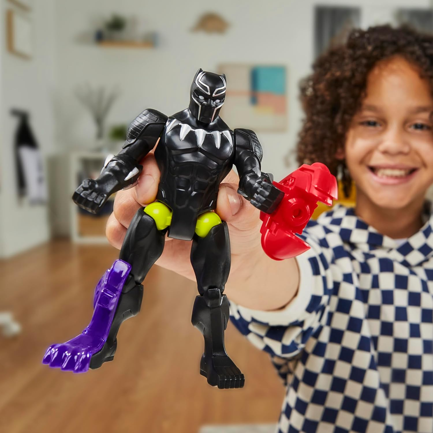 Mixmashers Marvel Black Panther Custom Avengers Mix-And-Match Action Figure & Accessories, 5-Inch-Scale (12 Cm) Super Hero Toys for Kids Ages 4+ image number 6