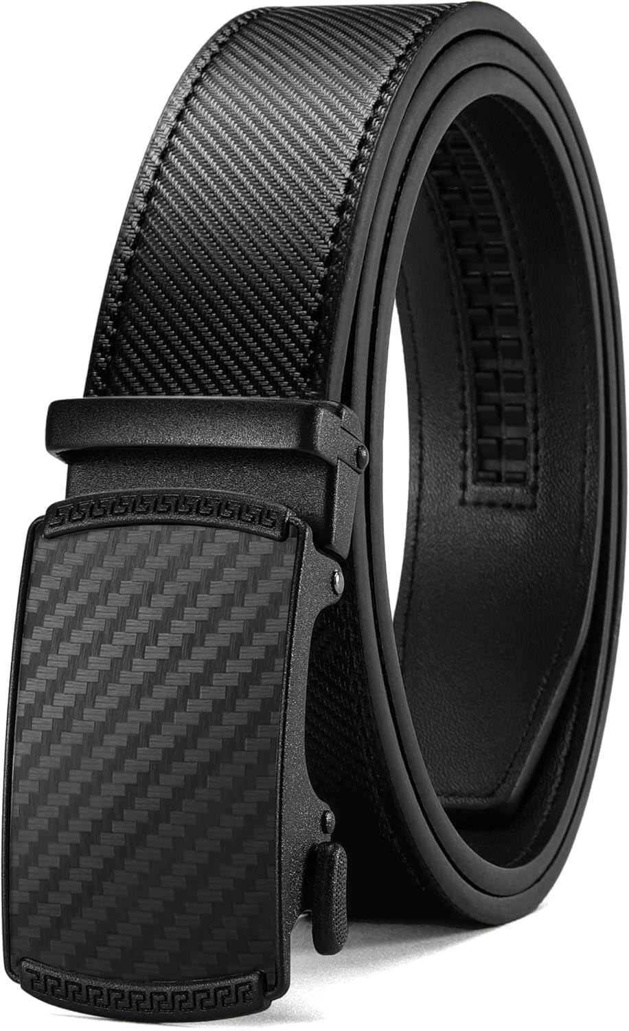 CHAOREN Ratchet Mens Belt - 1 3/8" Leather Belt for Men Dress Pants - Micro Adjustable Belt Fit Everywhere