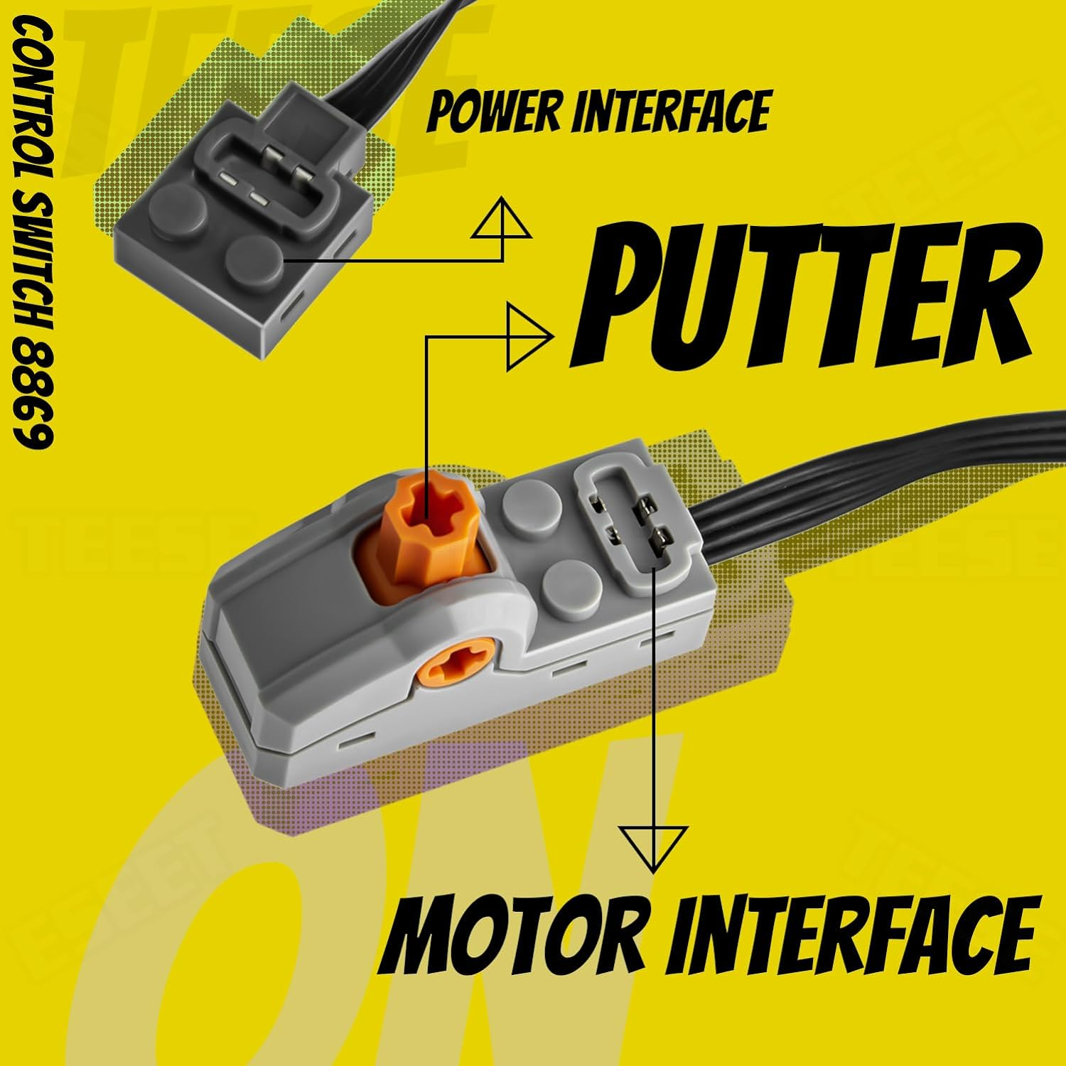 TEESE 50Pcs Technic-Motor Set with Battery-Box-Switch-Cable, Gear-Axle-Universal-Joint, Compatible with Technic-Parts image number 2