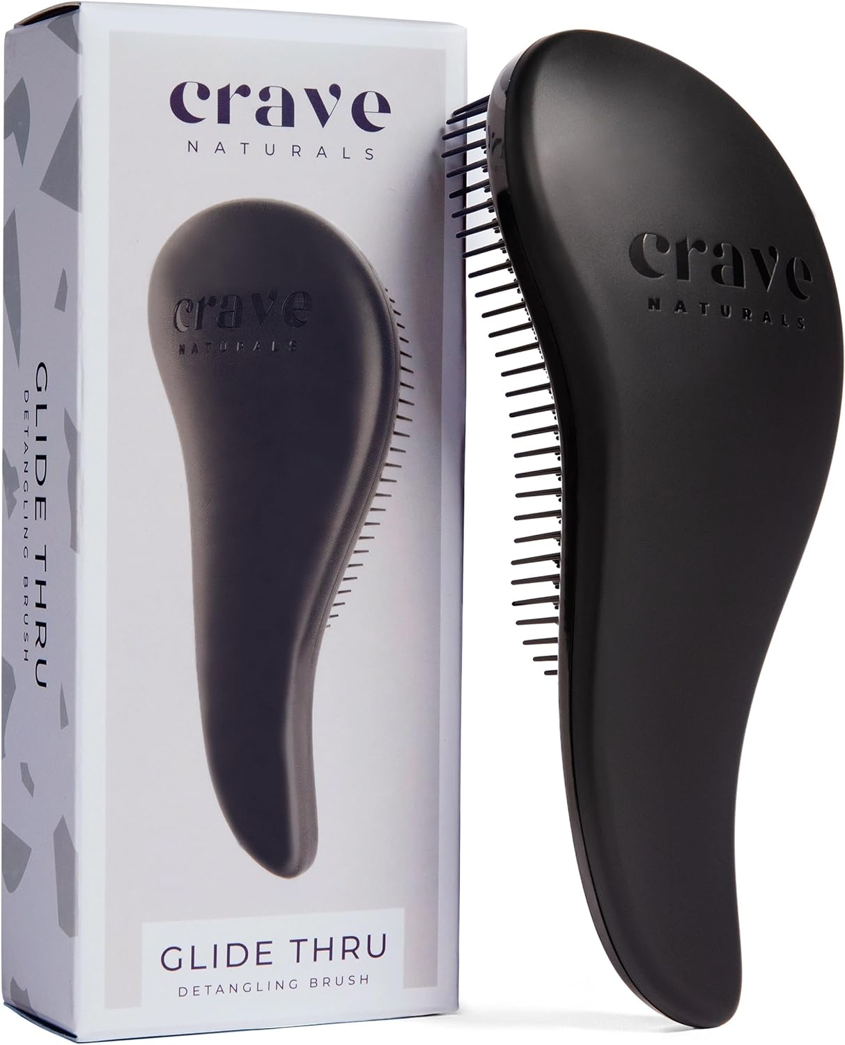 Detangling Brush - Glide Thru Detangler Hair Comb or Brush - No More Tangle - Adults & Kids - (Blue)