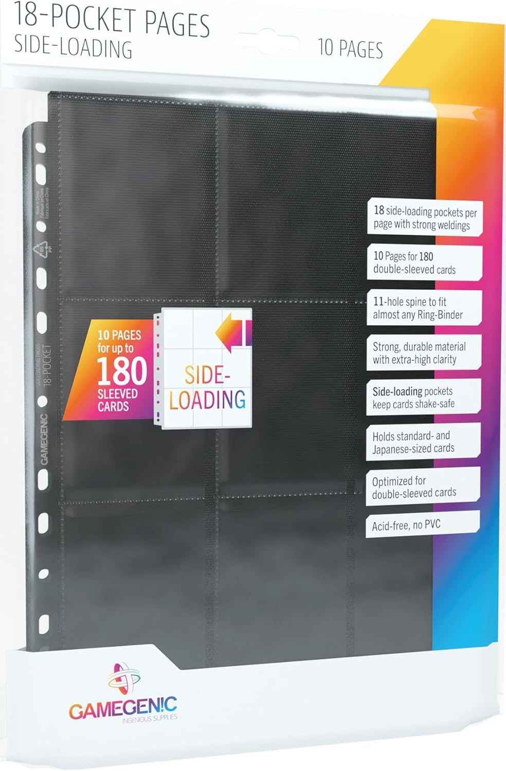 Gamegenic Pages: Sideloading 18-Pocket - Black (10)