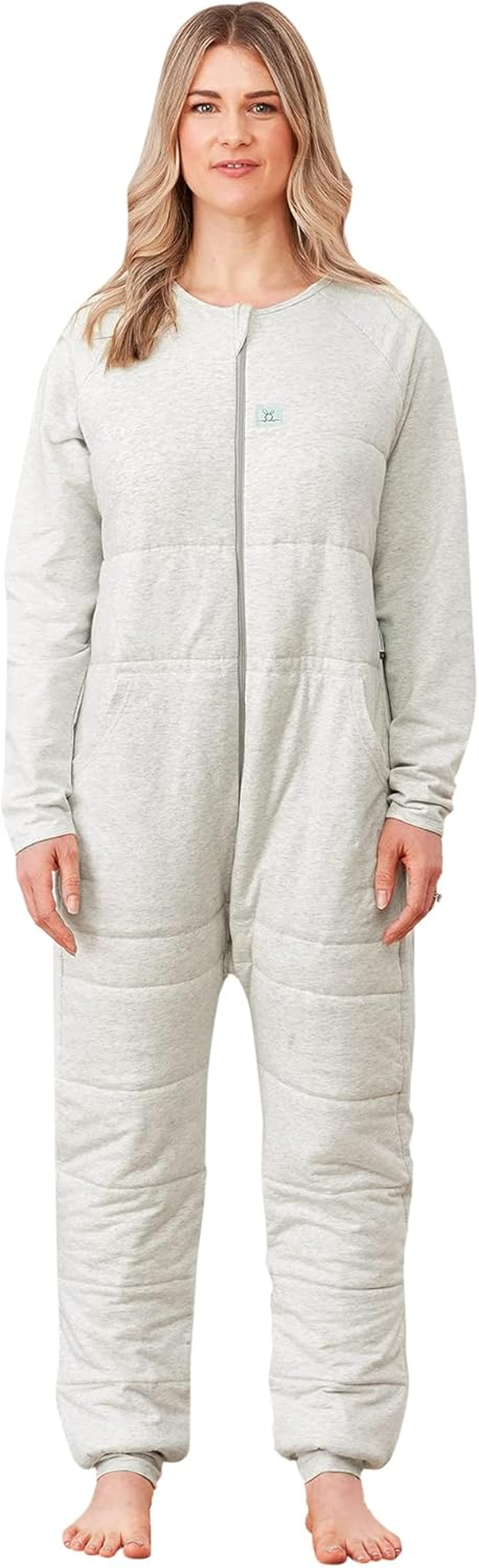 Ergopouch Organic Cotton Sleep Onesie, 2.5 TOG, Adult Size 10-12, Grey Marle image number 4