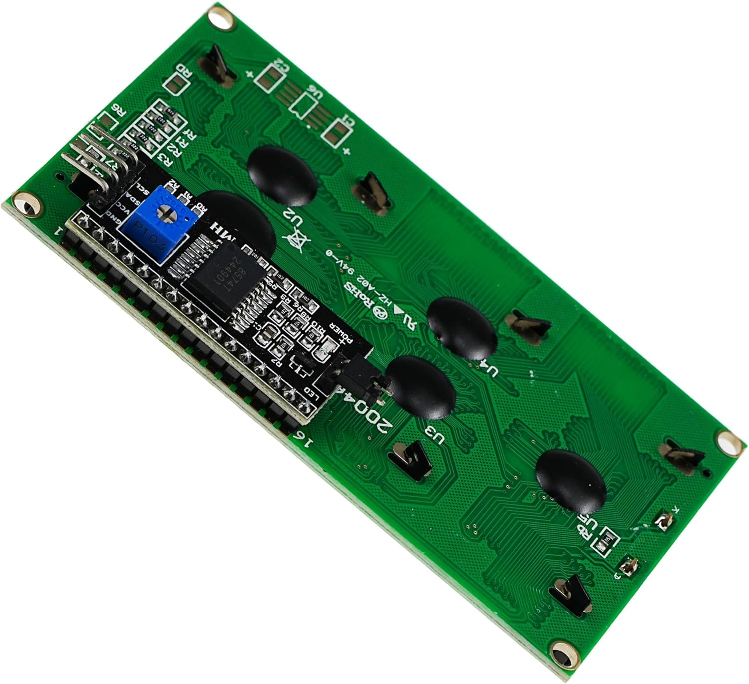 A-DIGISHUO 2Pcs IIC I2C 2004 LCD Module 20X04 LCD Screen Module Display for Arduino Raspberry Pi (2Pcs 2004 LCD) image number 5