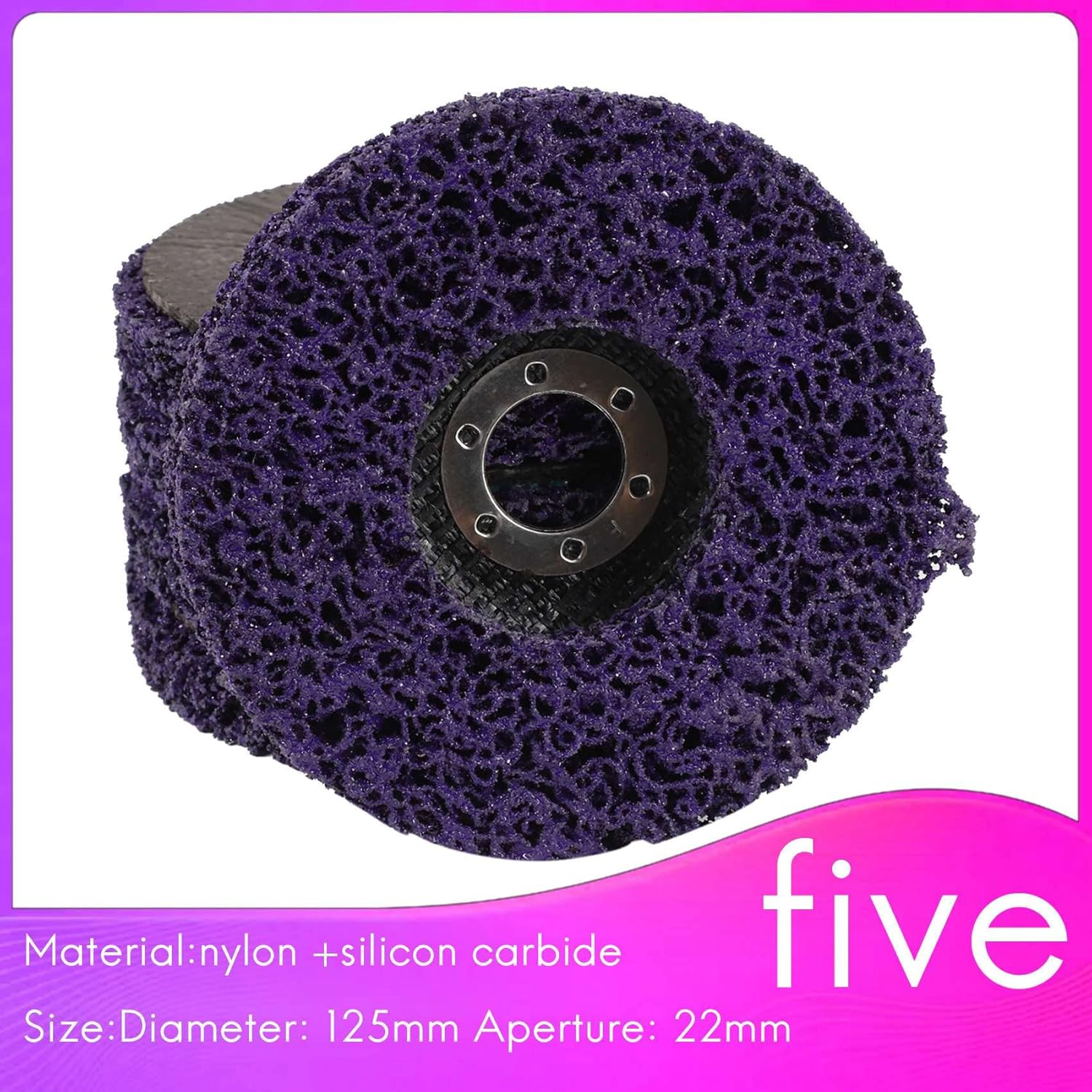 5Pcs Abrasive Wheel Grinder Strip Disc 125 Mm Strip Disc Wheel Paint Rust Removal Clean for Angle Grinder Removal image number 4