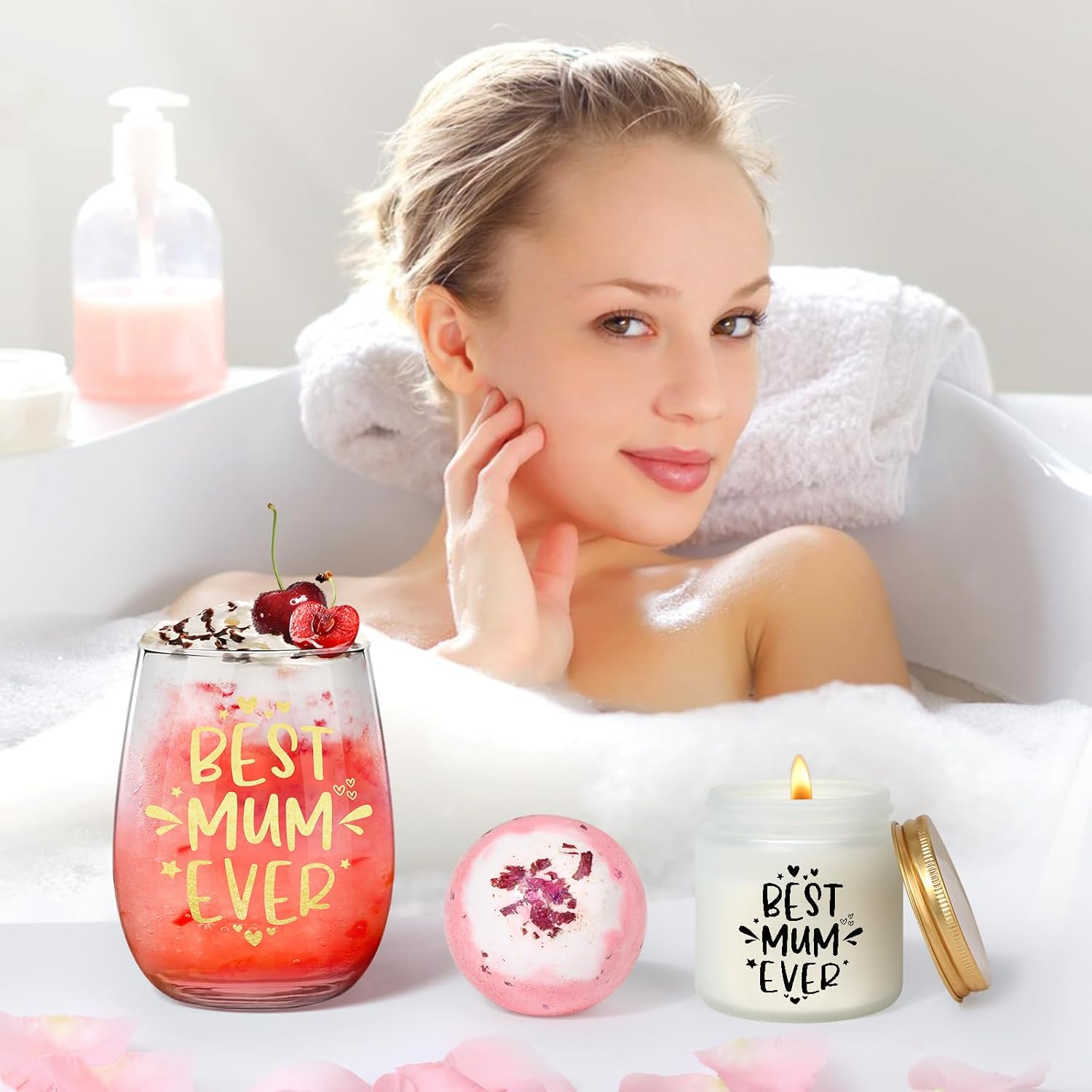 Tecanne Mothers Day Gifts, Gifts for Mum from Daughter, Son, Christmas Birthday Gift Pamper Hamper Presents for New Mum, Wife image number 4