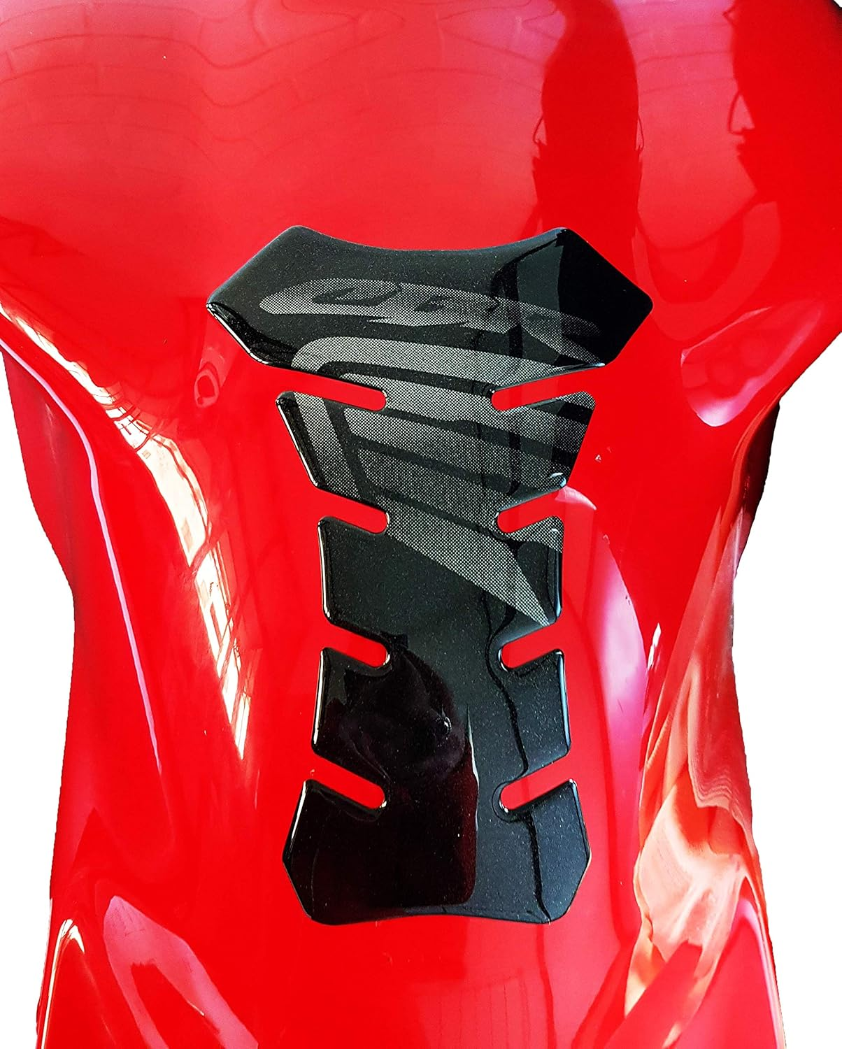 3D Tank Protection for CBR Honda Motorcycle, Black image number 1
