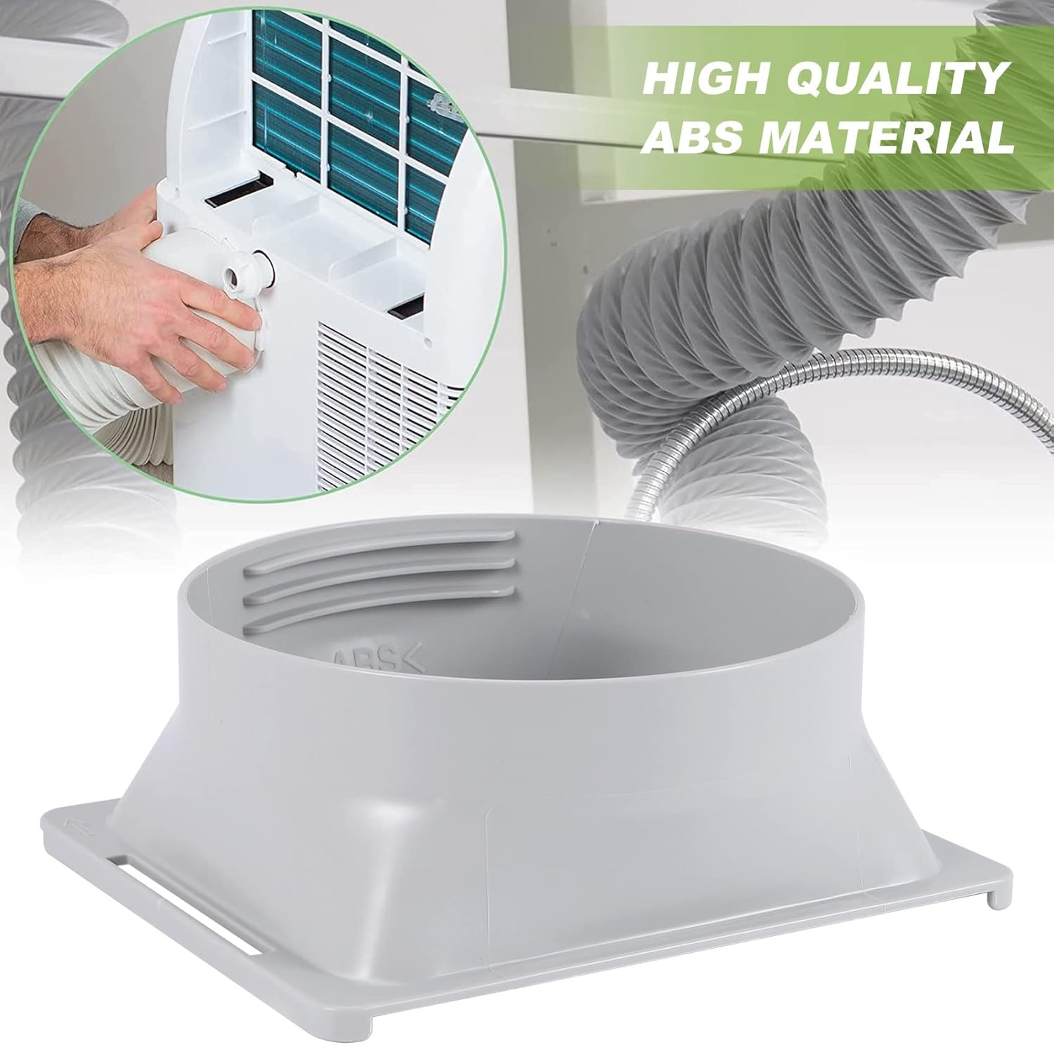 Ceahoify Portable Air Conditioner Exhaust Hose Coupler Window Adapter A/C Unit Tube Connector Parts & Accessories Square to Round image number 1