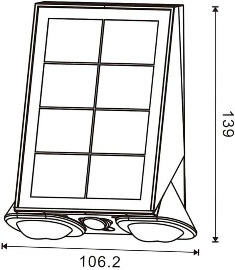 M Ledme Outdoor LED Solar Light with Motion and Twilight Sensor, 800LM 1.3W IP44 Natural White Light (4000K) for Garden, Patio, Facade, Wall image number 3