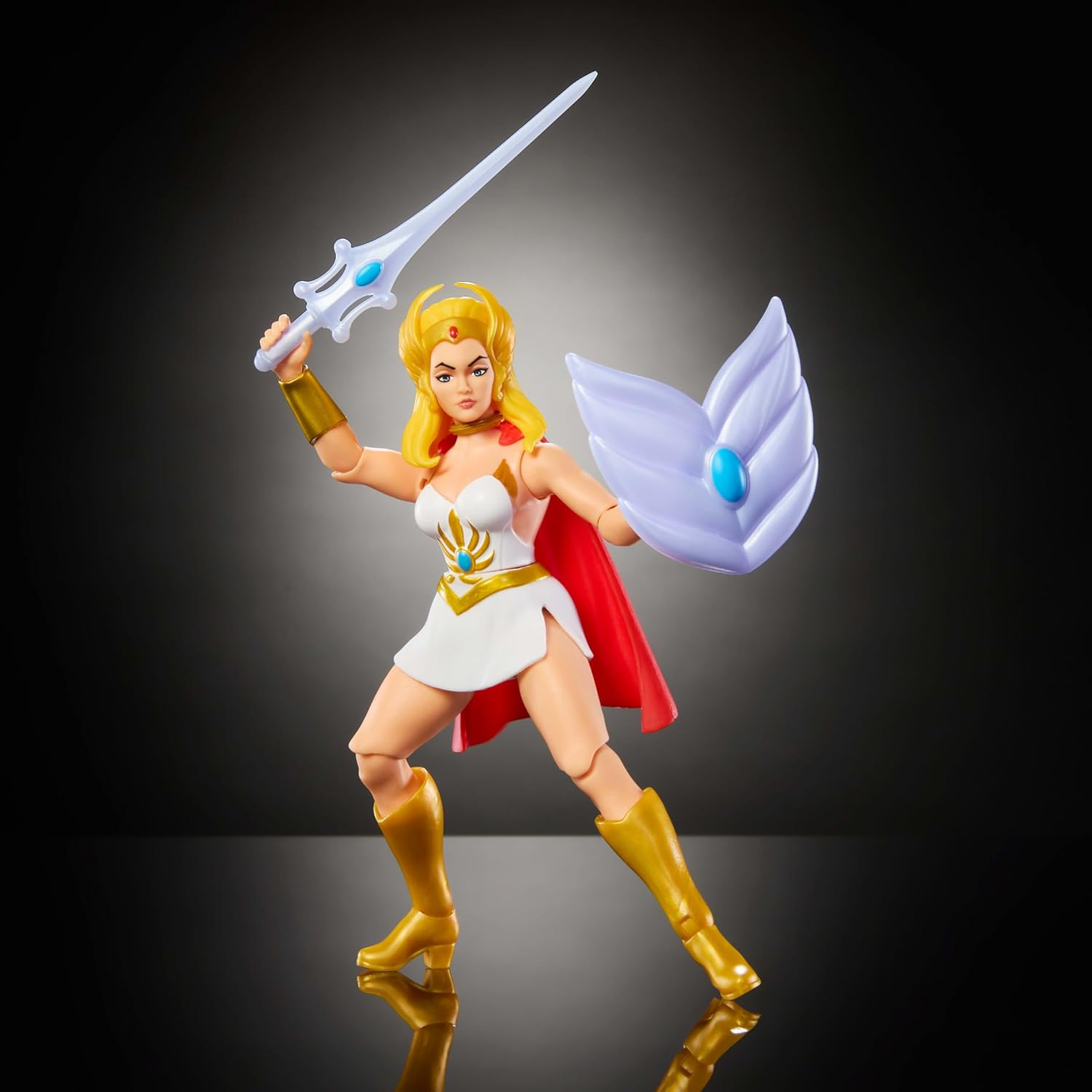 Masters of the Universe Origins Action Figure She-Ra Cartoon Collection, 5.5-Inch 1980S TV Heroine, Princess of Power Detailed Design & Accessories image number 5