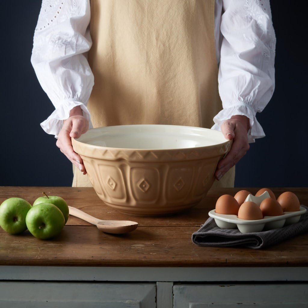 Mason Cash 2001.003 Cane Mixing Bowl, 32Cm, White/Brown 28317 image number 7
