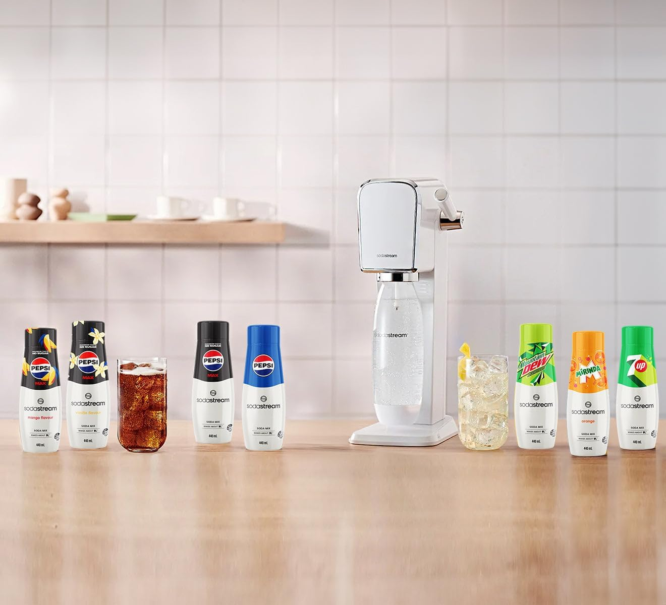 Sodastream - 7Up Soda Drink Mix | for Soda Makers; Turns 54 Litres of Fizzy Water into Delicious 7Up | Makes 216 Servings | 440Ml, Pack of 6 image number 4