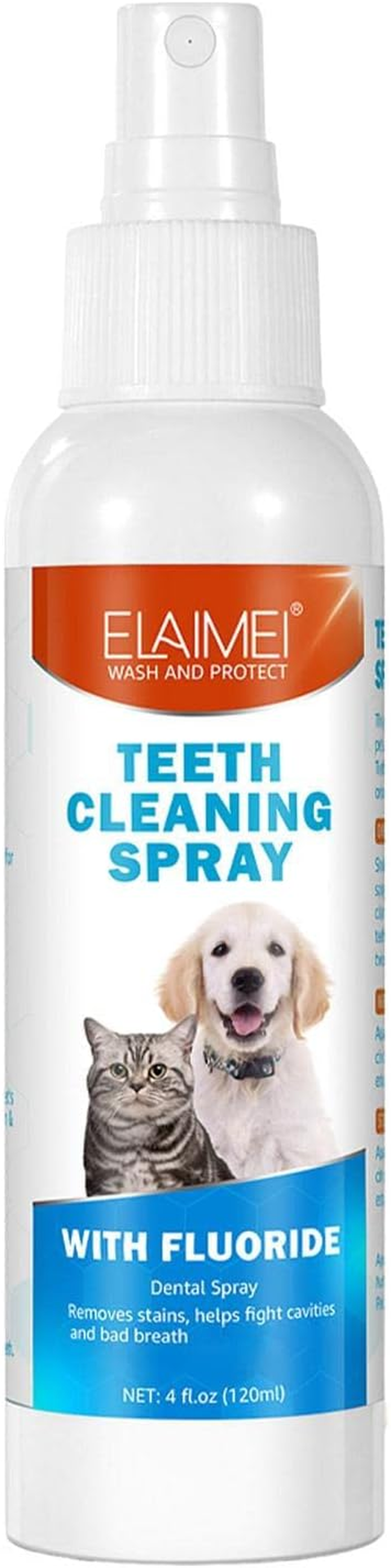 2 Pcs Pet Oral Spray - 4.2Oz Dog Breath Freshener Spray - 4.2Oz Dog Teeth Cleaning Spray Targets Build-Up, Eliminates Bad Breath, Whitens Teeth, Improves Overall Oral Health Jildouf image number 1
