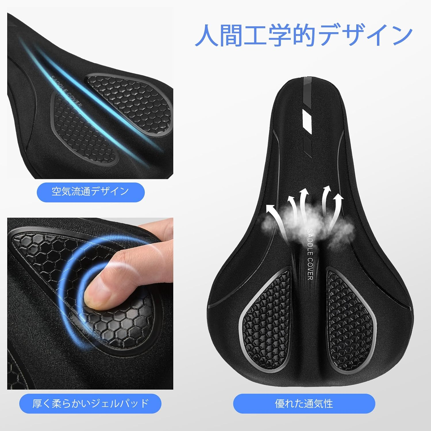 Bike Seat Cushion for Men & Women Comfort, Bike Cushion for Narrow Bike Seat, BMX, MTB & Road, Bicycle Seat Cushion Fit for Peloton, Spin and Stationary Bike, Indoor Outdoor Cycling - Red image number 5