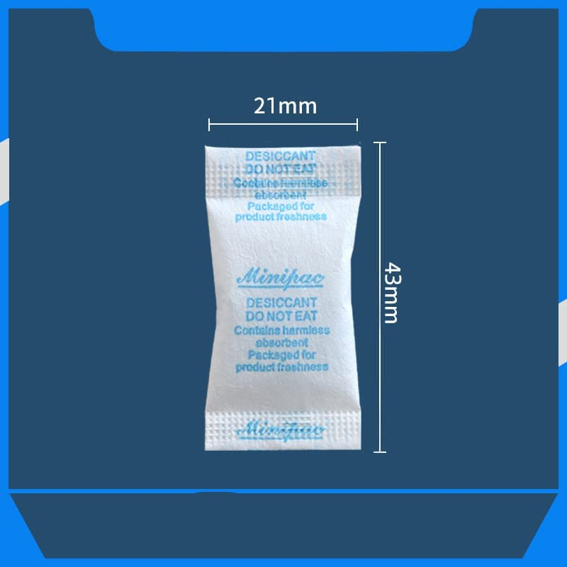 Silica Gel Packs - 200Pcs 1Gram Moisture Absorbers, Premium Transparent Desiccant for Storage, Silica Gel Desiccant Packets Food Safe for Moisture (200 Packs)