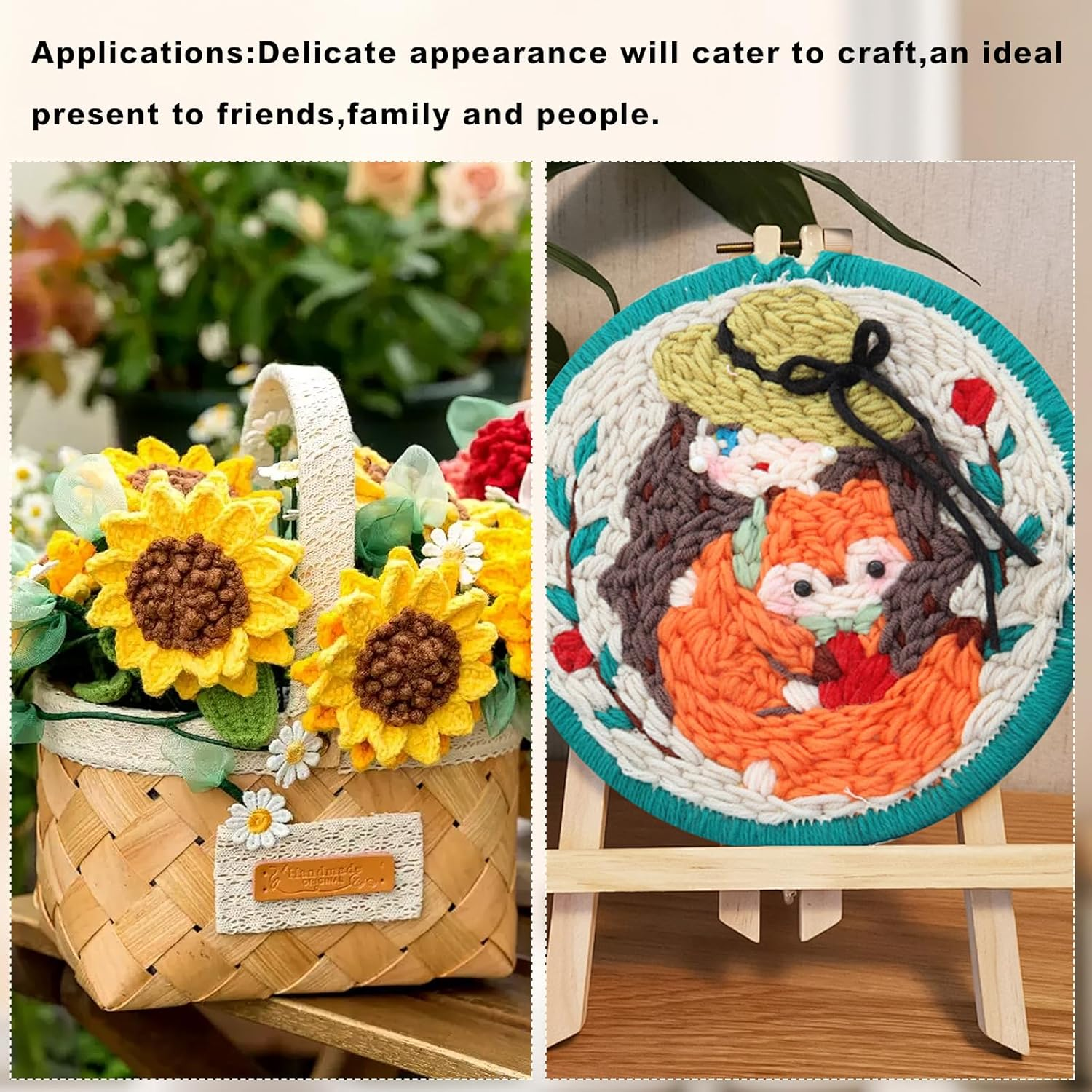 17PCS Yarn Needles Large Eye for Crochet, Crochet Kit with Big Eye Bent for Tapestry & Sewing Needle, Blunt Needles Wool Needles for Embroidery Tapestry Needle,Darning Needles for Yarn,Plastic Needles image number 6