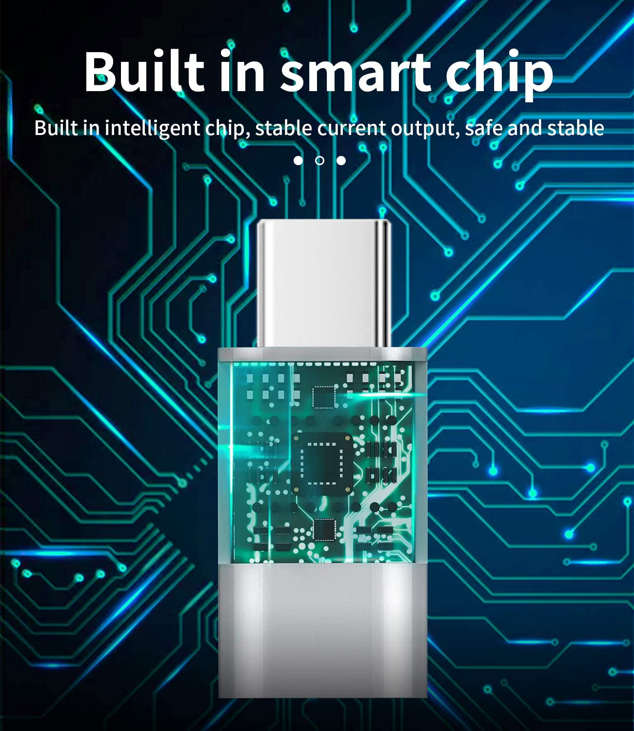 Lightning Female to USB C Male Adapter(3Pack) for Apple for Iphone15 Pro Max plus for Ipad 10、Air4/5、Mini6、Pro 12.9 Charger Cord for Galaxy S23 S21 S20 Type C Charging Cable Converter image number 5