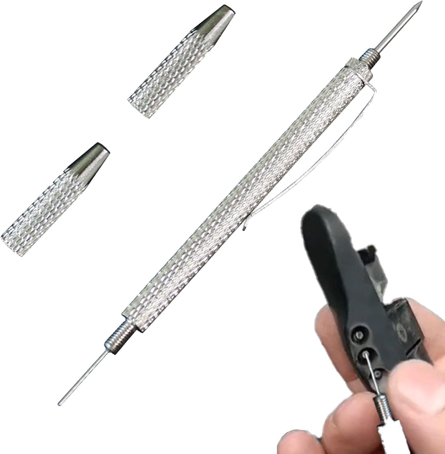 Windshield Sprayer Nozzle Needle, 2-In-1 Windscreen Washer Wiper Nozzle Adjustment Tool, Automotive Replacement Windshield Wiper Nozzles for Blockage Removal