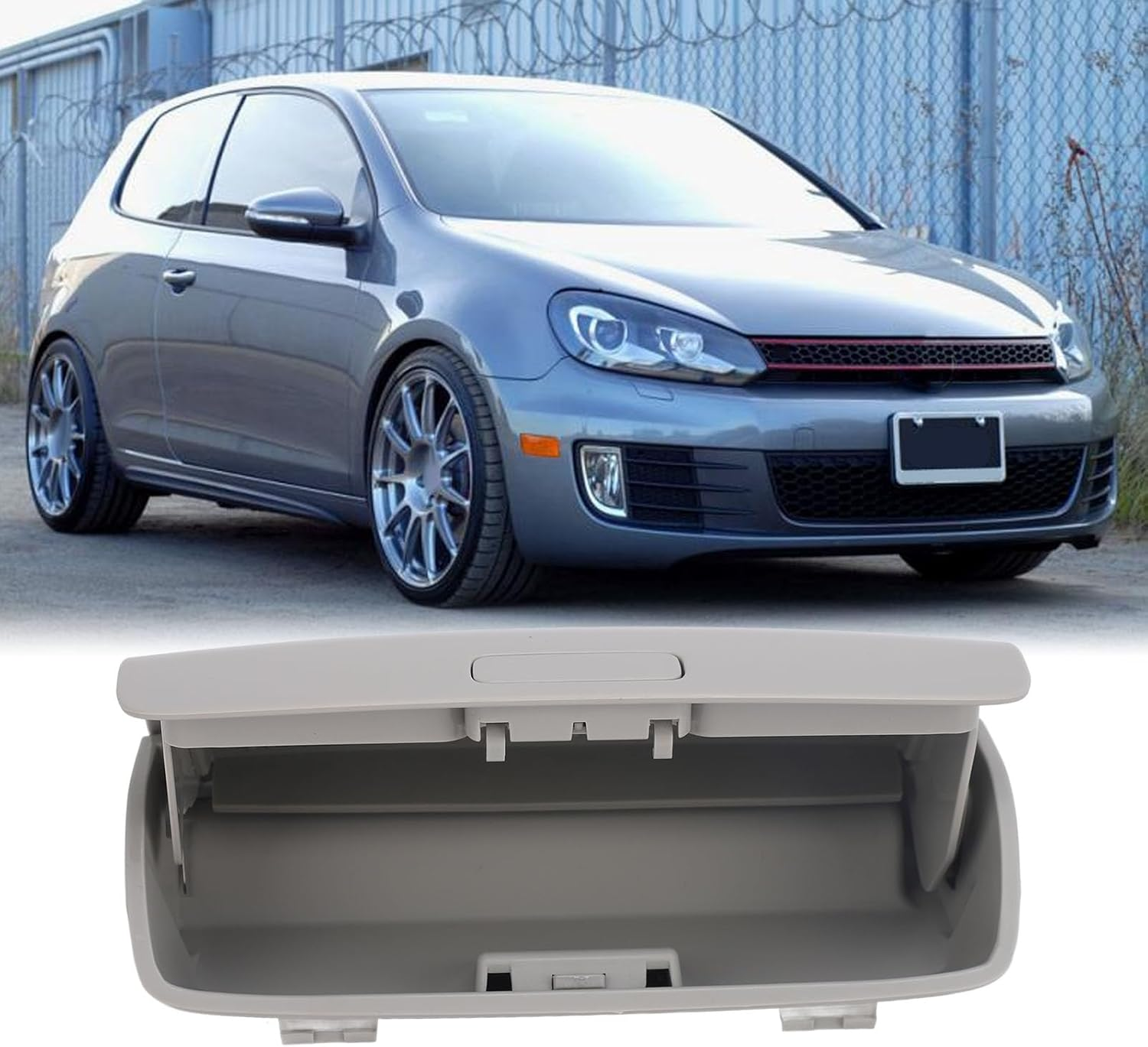 Roof Glasses Holder for Mk5 Mk6 2004 to 2013, OE #1K0868837, 1KD868837, Car Visor Sunglasses Case, Sunglasses Organizer Storage Case, Eyeglasses Protective Box image number 5