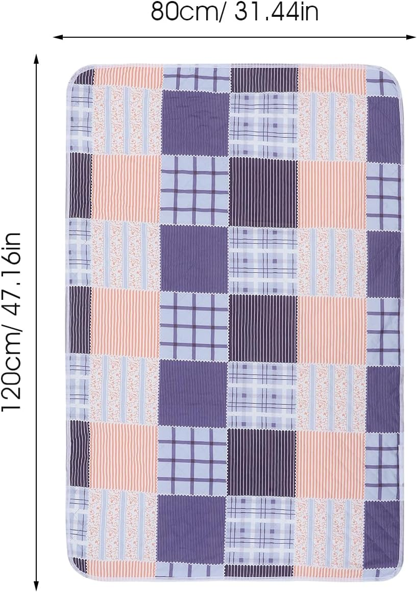 FRCOLOR Waterproof Mattress Pad Urine-Proof Mattress Mat Reusabed Wetting Sheets Mats Washable Waterproof Underpad for Adults Child Pet 120X80CM image number 3