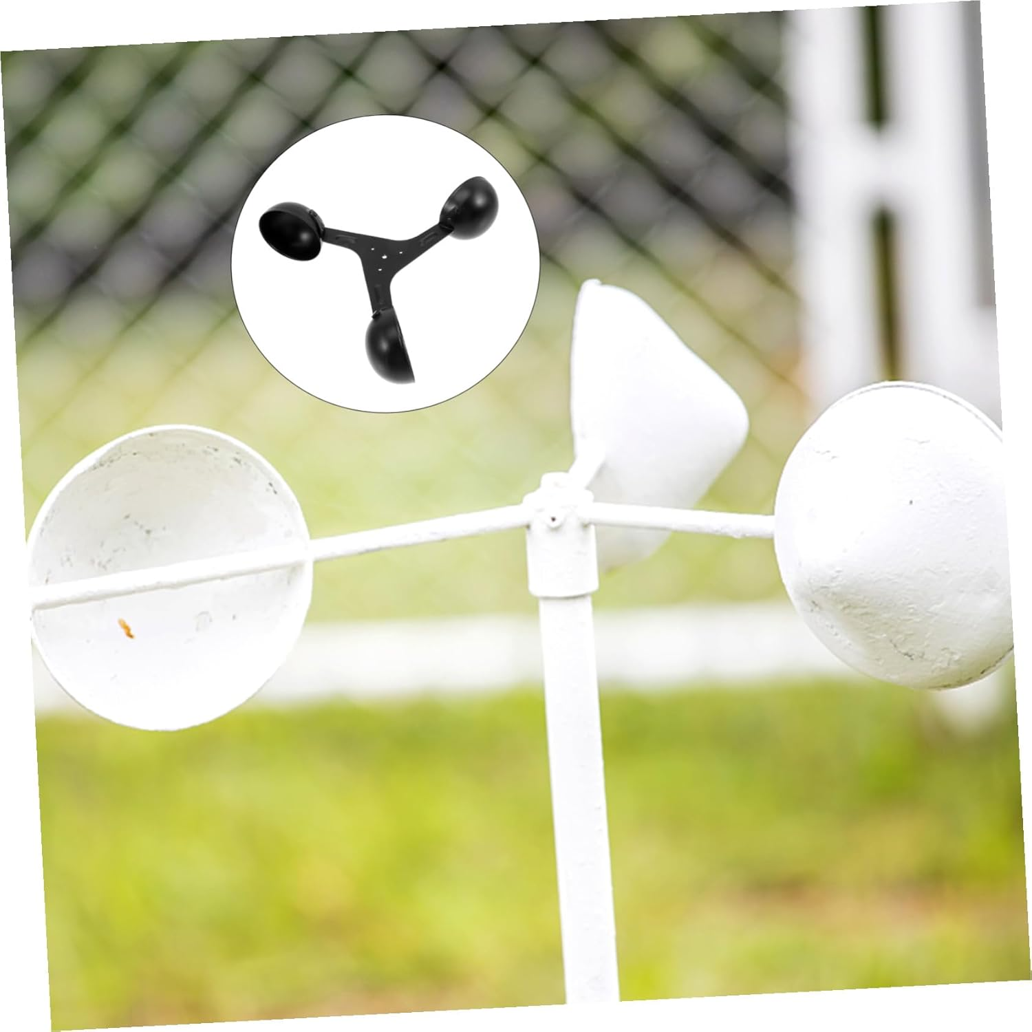 Abaodam Professional Replacement Anemometer Wind Speed Sensor for Accurate Airflow Measurement Aluminum Alloy Wind Cups for Environmental and Agricultural