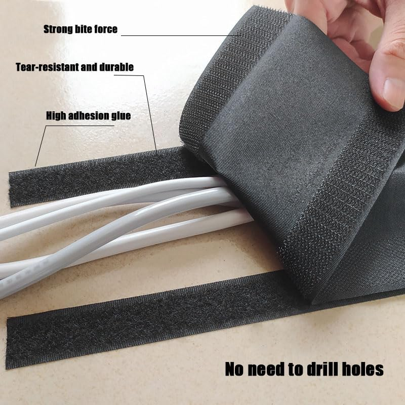 Shengsenfu Cable Grip Floor Cable Cover Cords Cable Protector Cable Management for Commercial Office Carpet, Cable Floor Strip Cord Cover Grip Floor Cable Protector Carpet, Carpet Wire Sleeving (1M) image number 5