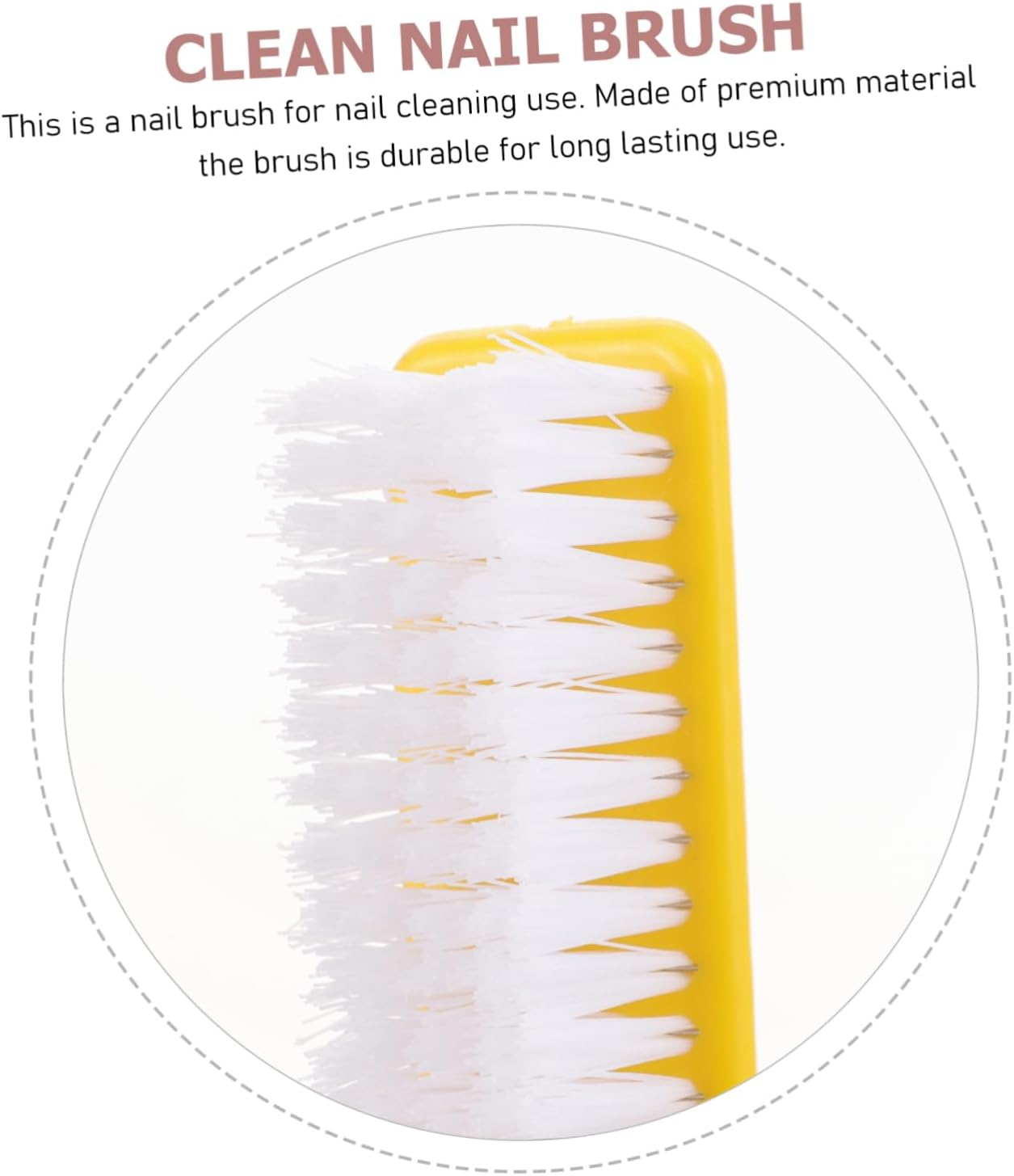 Gatuida 4Pcs Nail Brush Long Handle Nail Cleaning Brush Soft Bristles for Shower image number 2