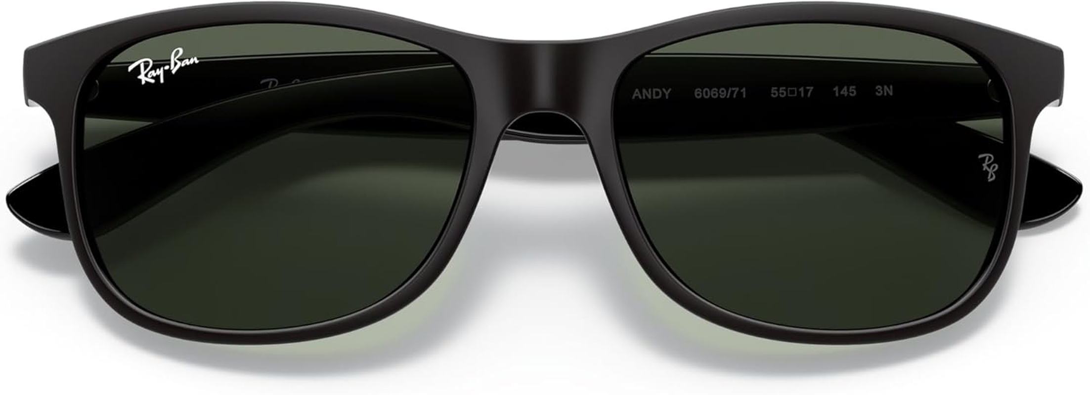 RAY-BAN Andy Non Polarised Sunglasses, 0RB4202, Black & Green, 55Mm image number 5