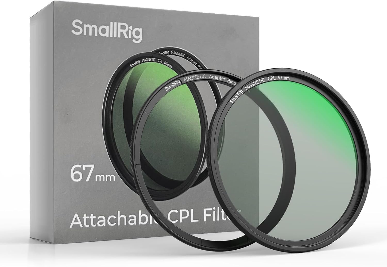 Smallrig 67Mm Magnetic Circular Polarizers Filter + 67Mm Threaded Filter Ring, HD Optical Glass 28 Layer Multi Nano Coated Circular Polarizing Filter Magnetic CPL Waterproof Scratch Resistant - 4582 image number 1