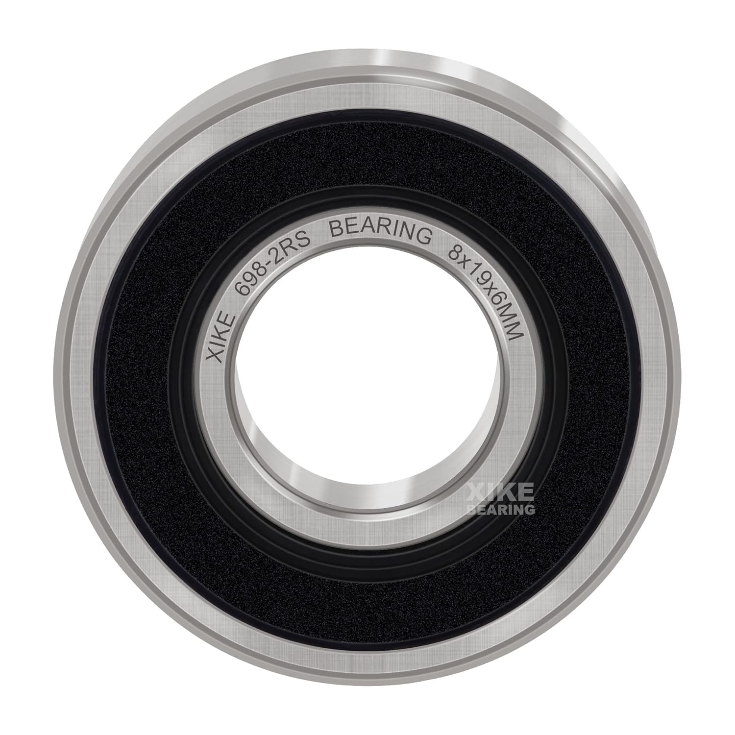 XIKE 698-2RS Sealed Ball Bearings 8X19X6Mm, Bearing Steel｜Pre-Lubricated｜Double Rubber Seals｜694Rs Miniature Deep Groove Ball Bearing, Pack of 10.