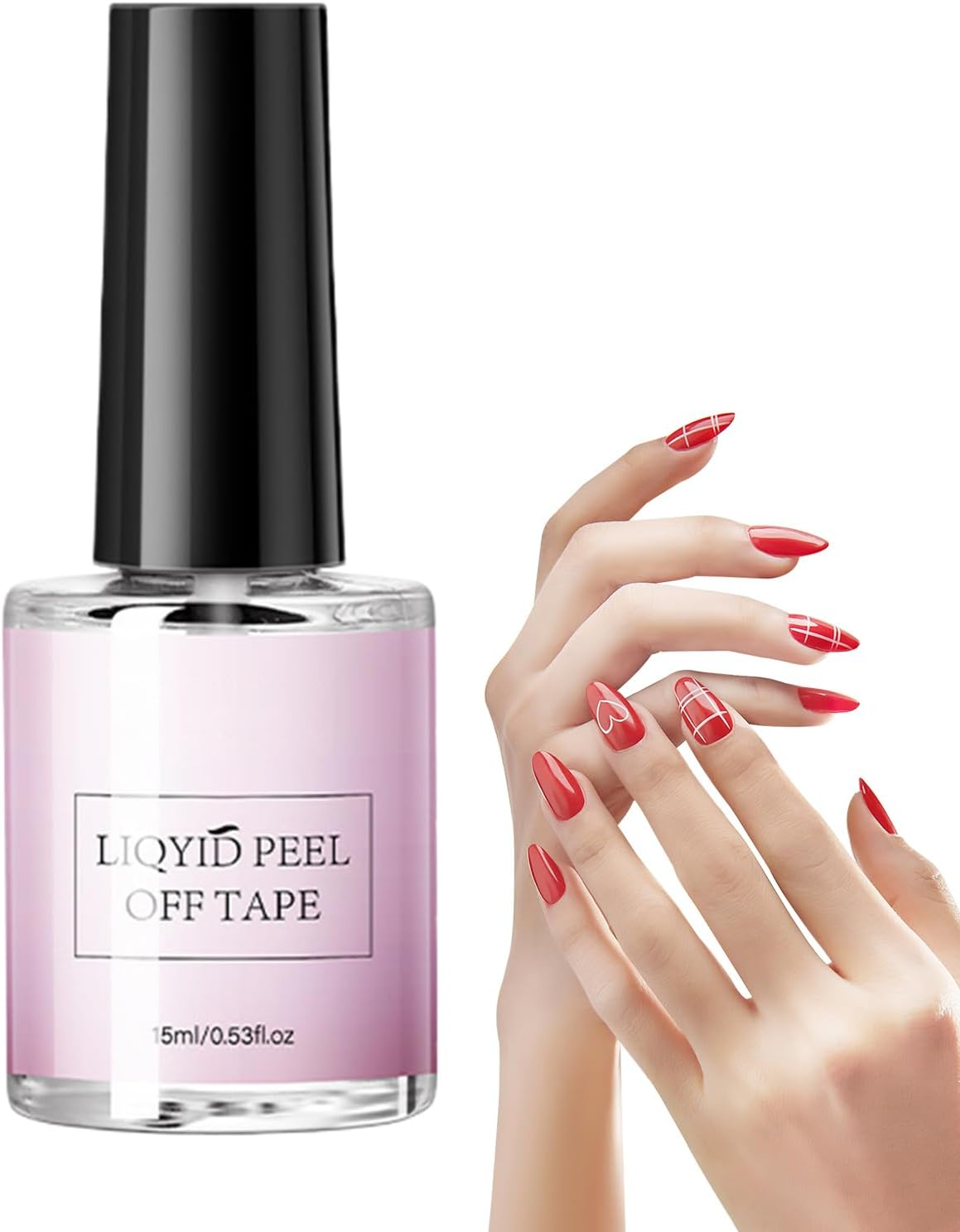 Peel off Base Gel | Gel Peel off Base Coat | Glue Manicure 15Ml Dry Fast for Beauty Personal Daily Home Wedding Carnival image number 3