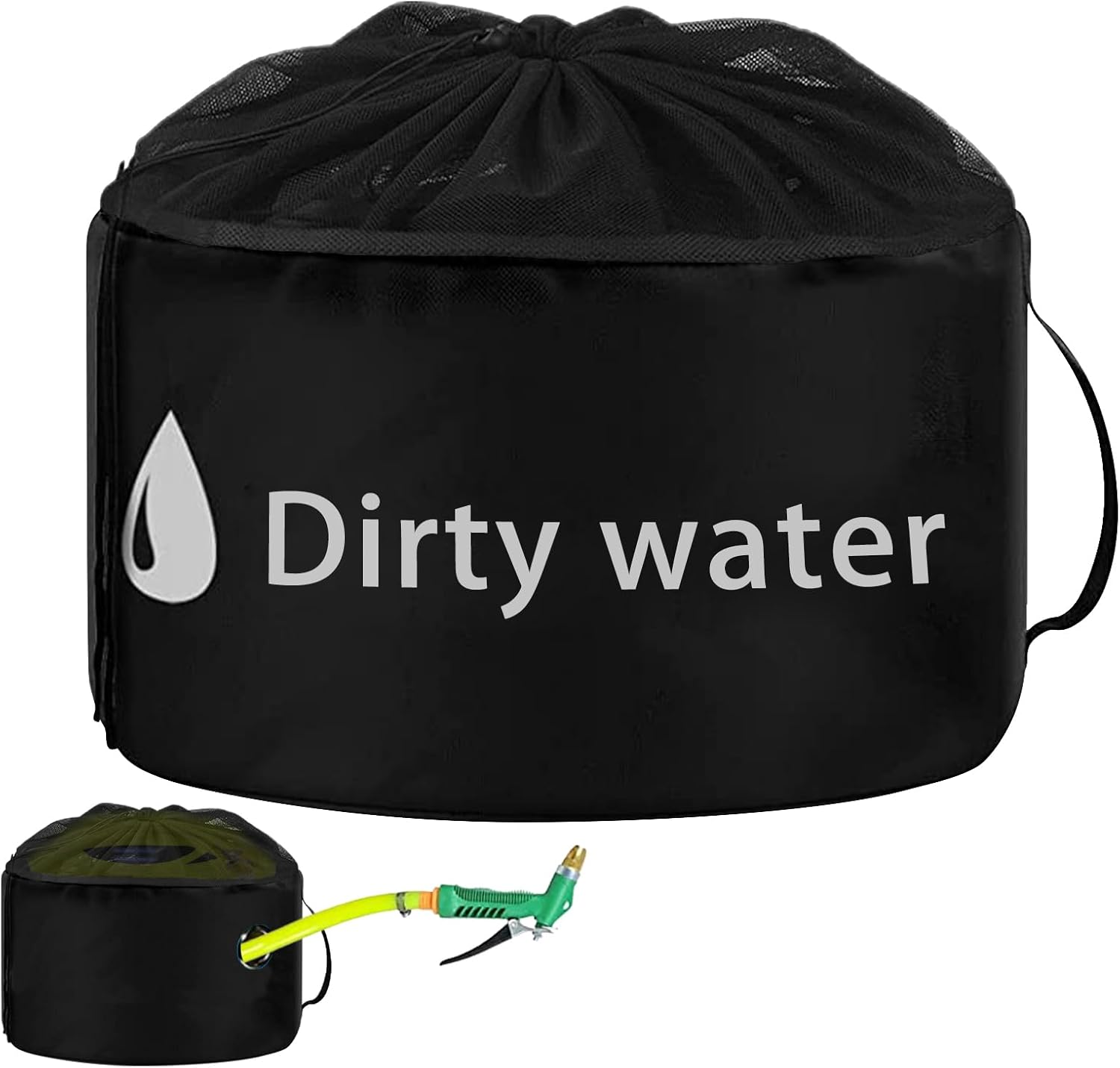 Hose Storage Bag Polyester Fiber Heavy Duty Mesh Bag 46X25Cm Caravan Camping Cable Organizer RV Equipment Storage Bags for Electrical Cords Sewer Hoses, Electrical Cords and Accessories