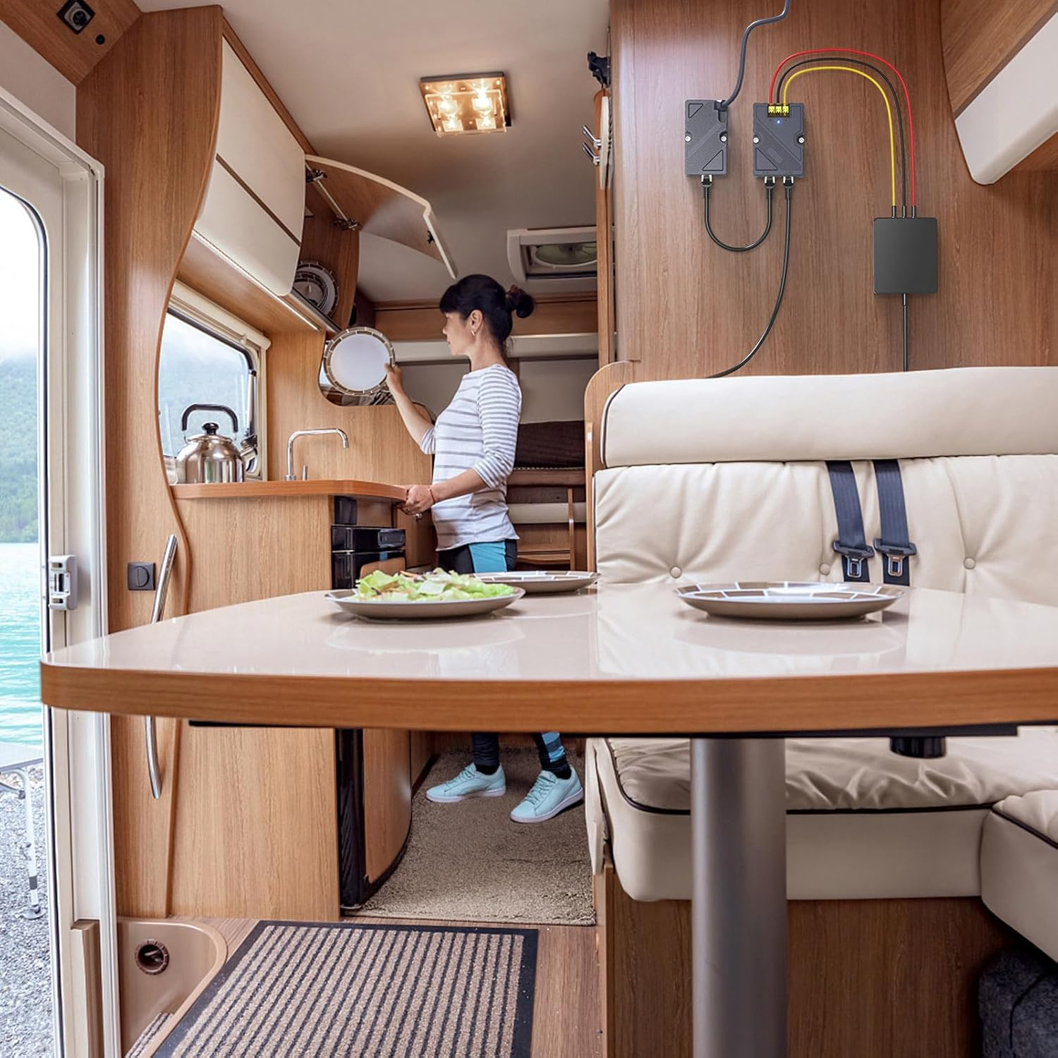 Dishy V2 RJ45 Ethernet Adapter, T568B Pinout Gigabit Cable Kit, Poe Injector Compatible, 10/100/1000 Mbps High-Speed Network Adapter for Cable image number 2